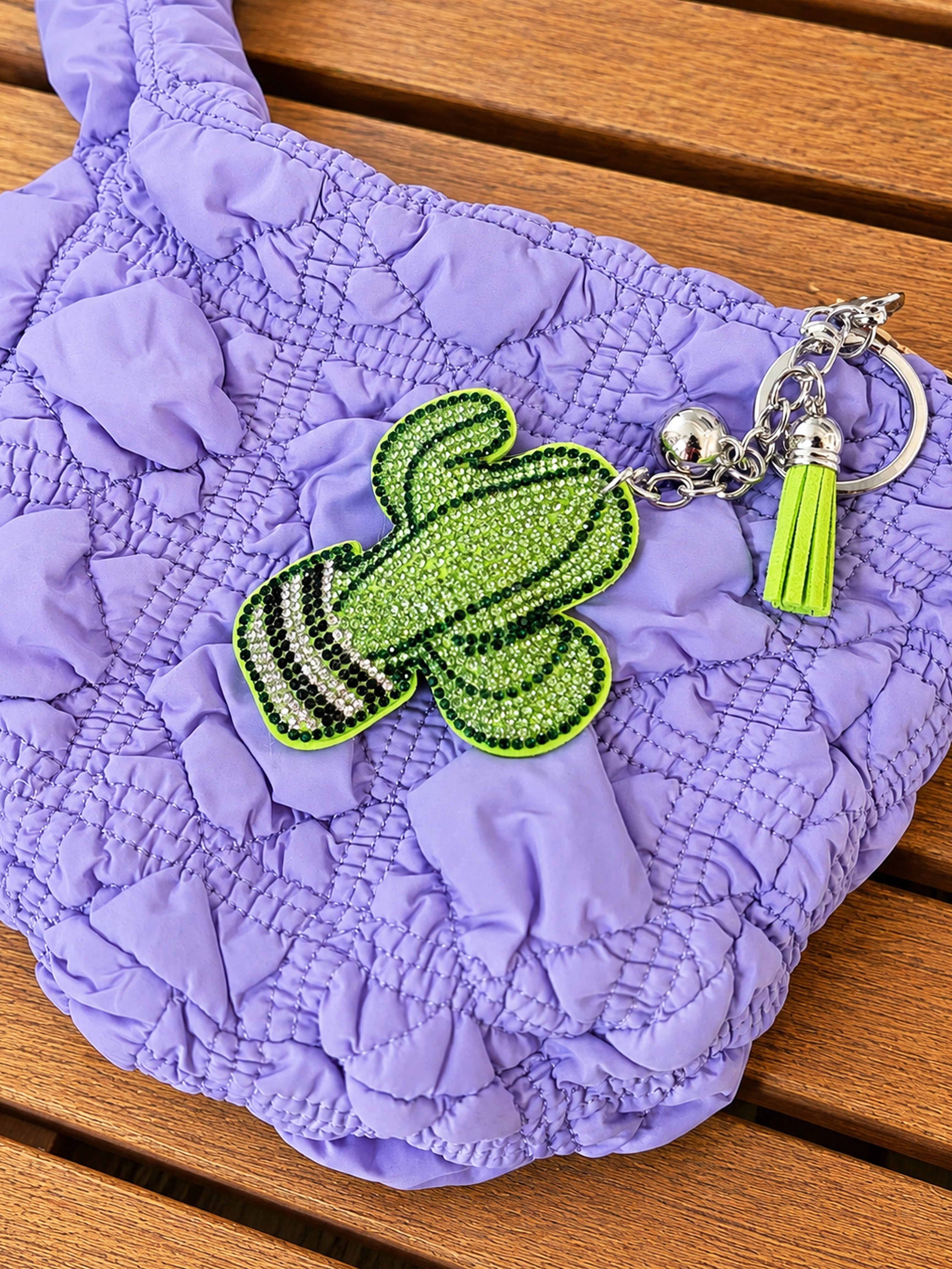 Glow Cactus Crystal Charm
