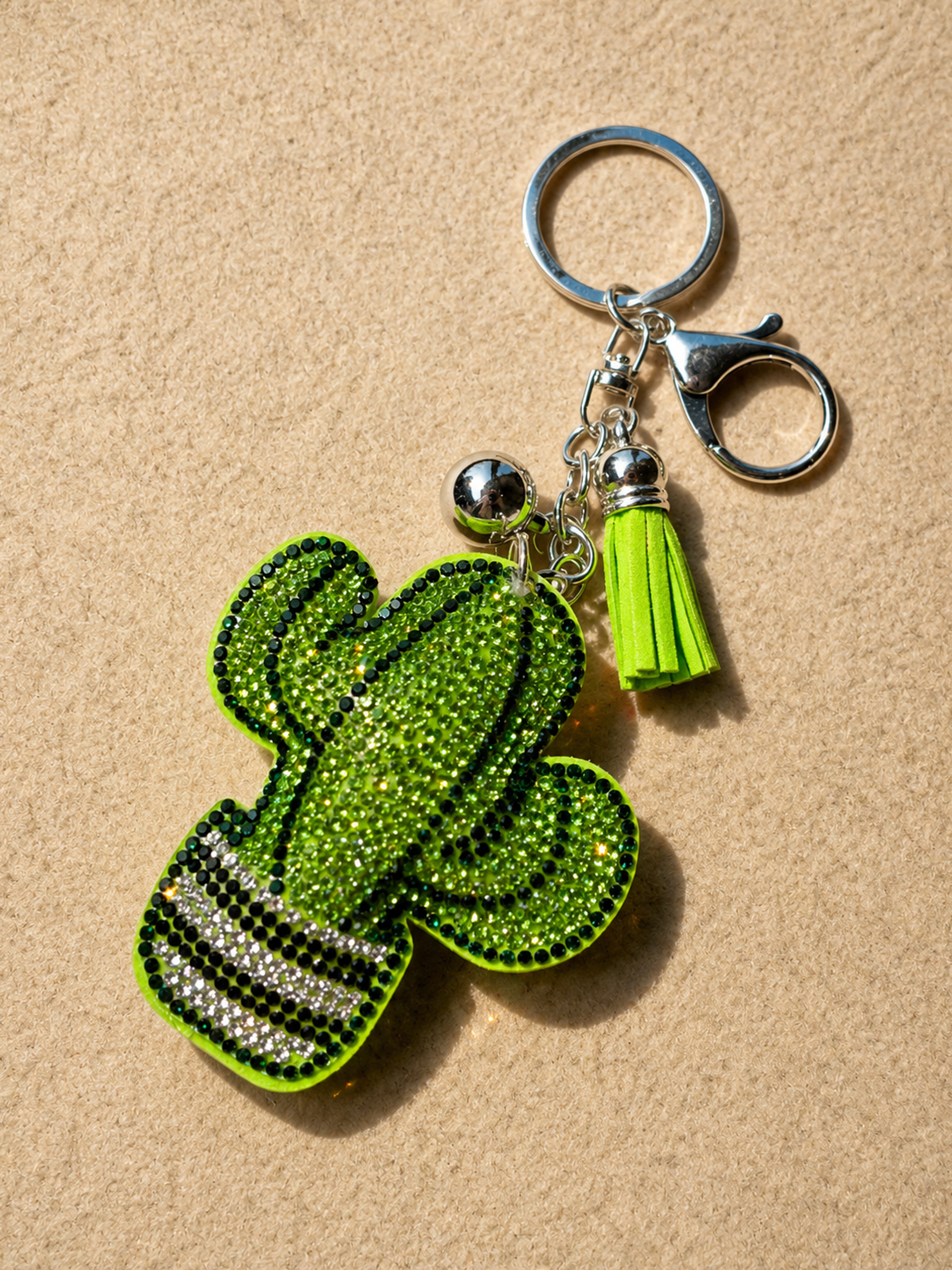 Glow Cactus Crystal Charm