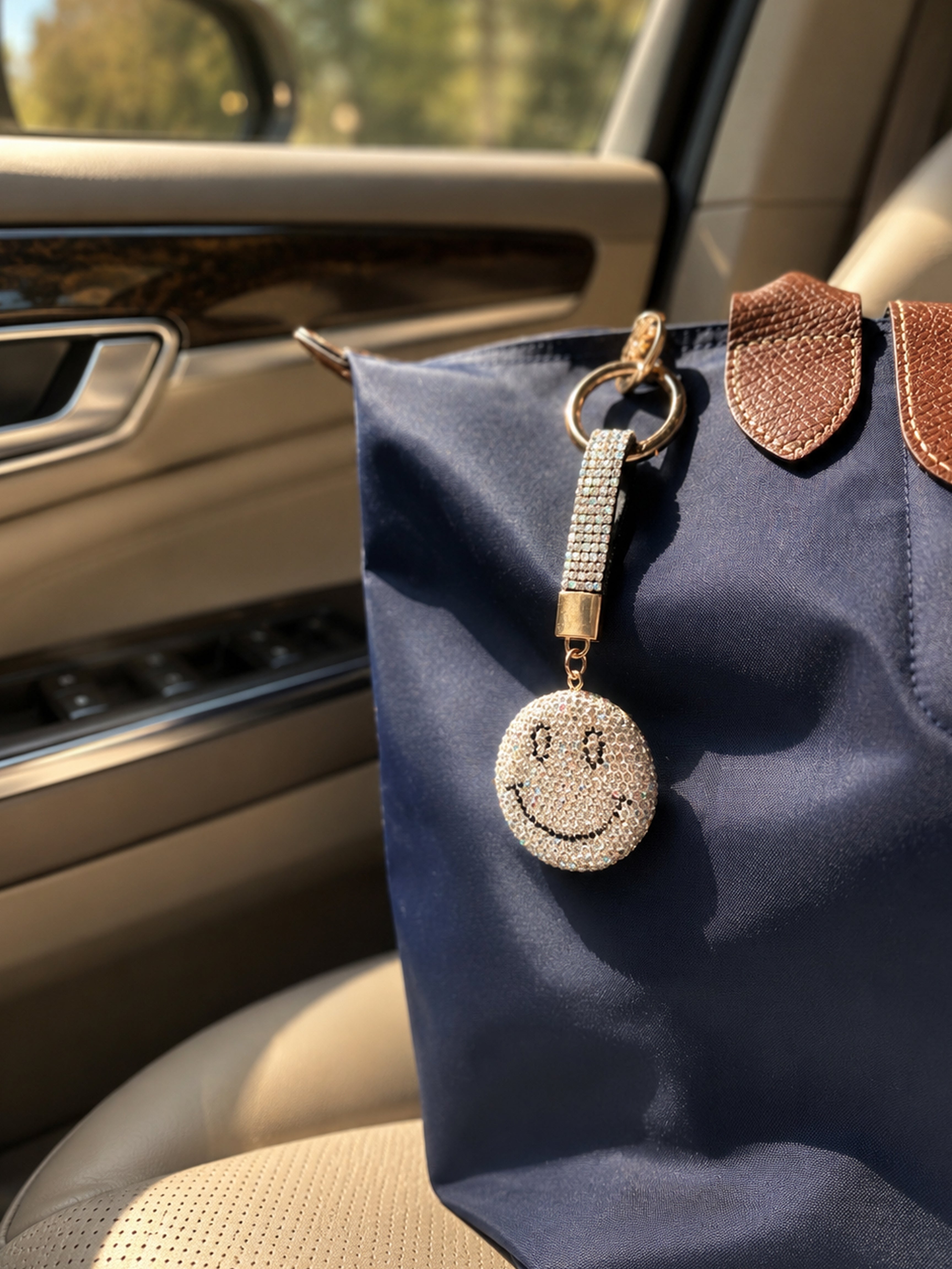 Sparkle Smile Crystal Charm