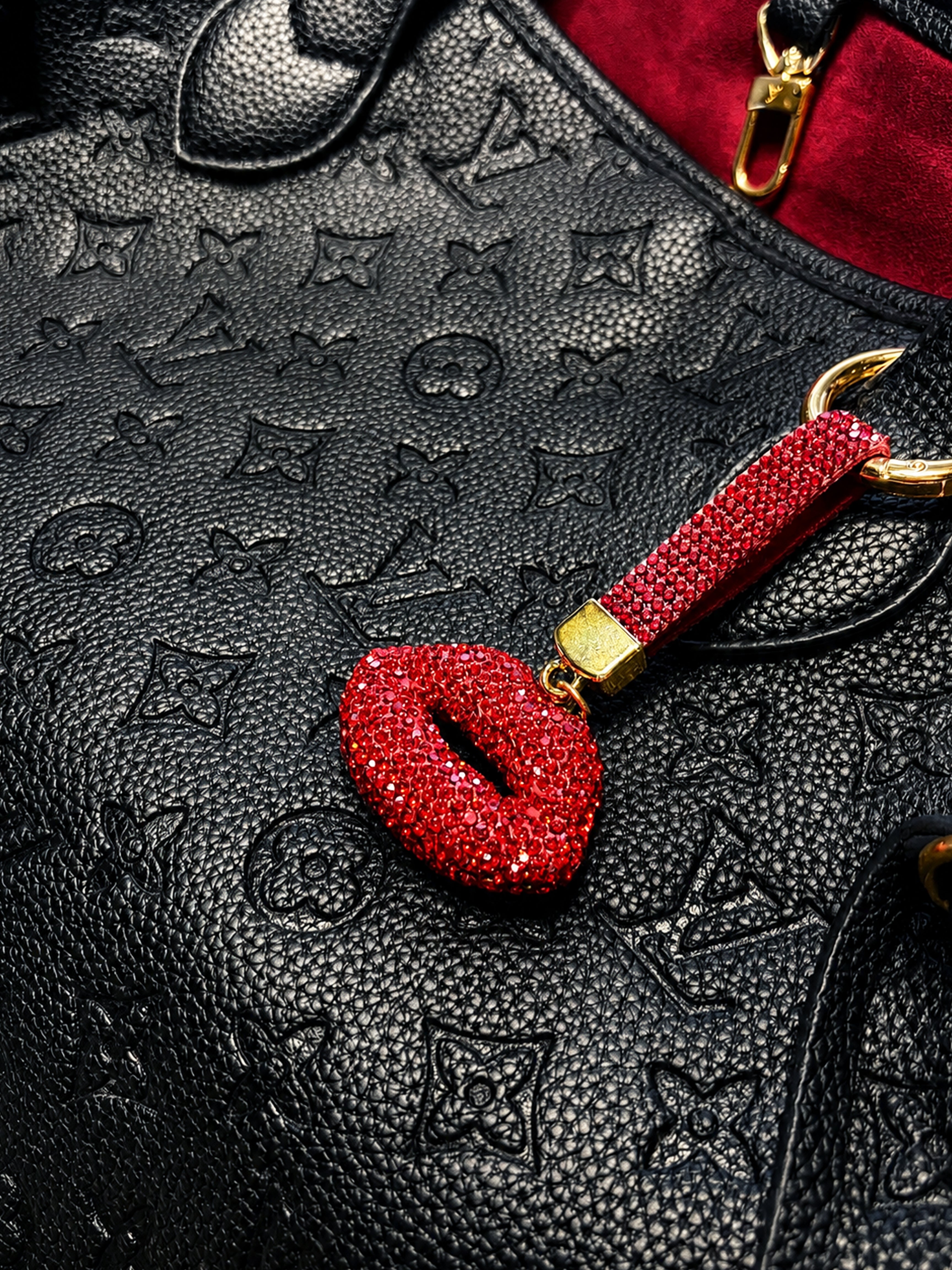 Lips Don't Lie Crystal Charm