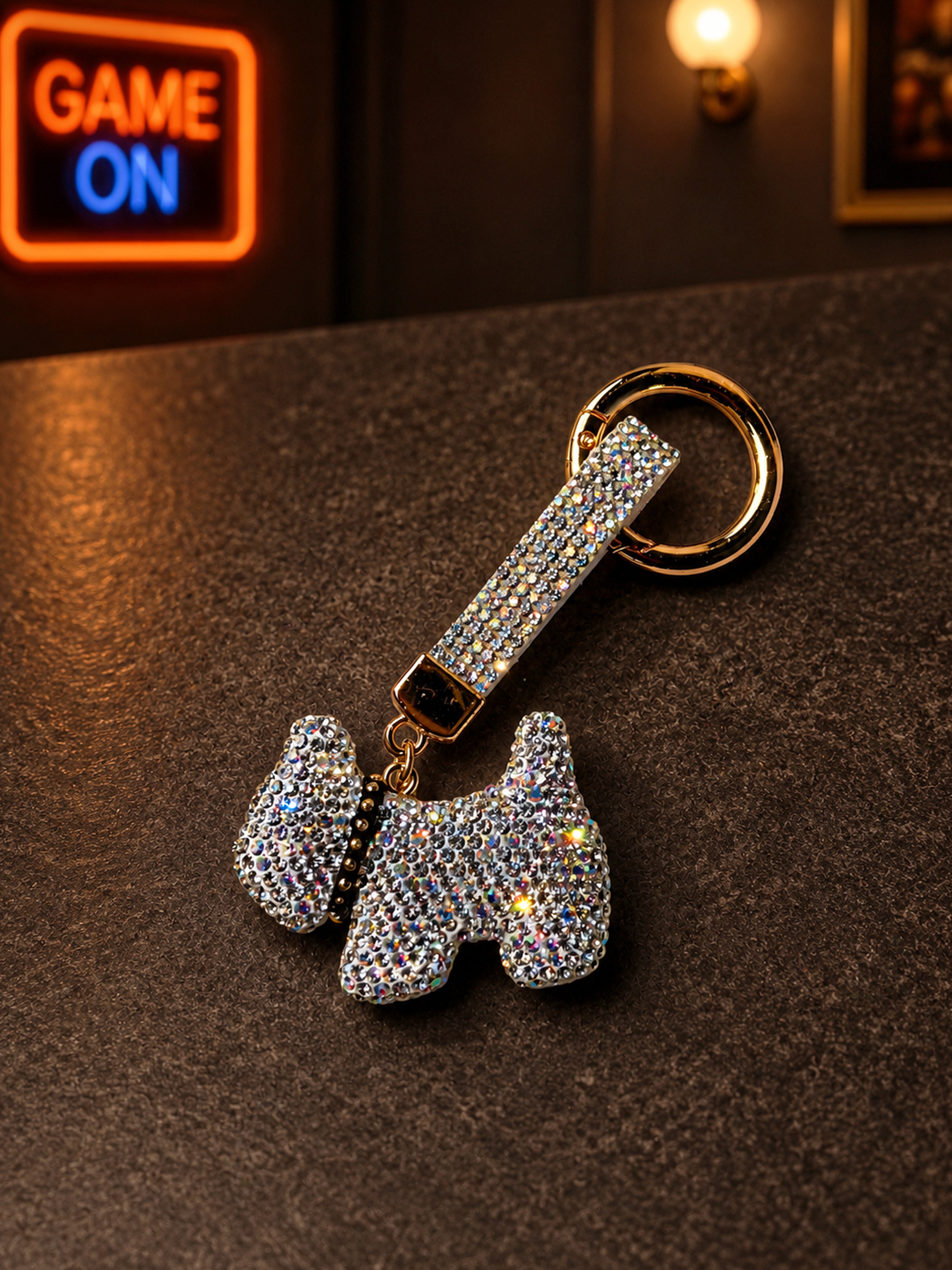 Glam Pup Crystal Charm