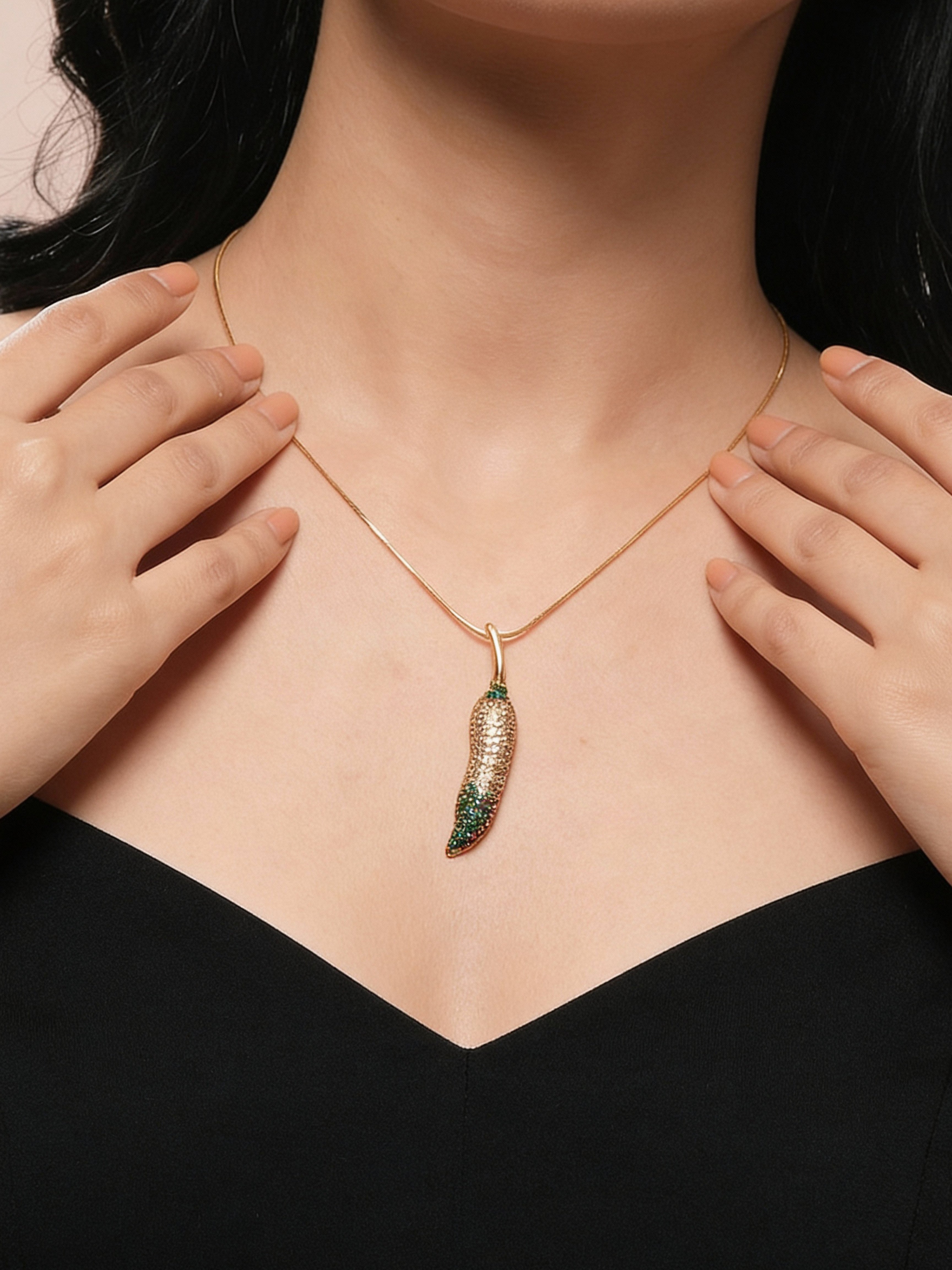 Extra Spicy Pendant— 18K Gold Plated