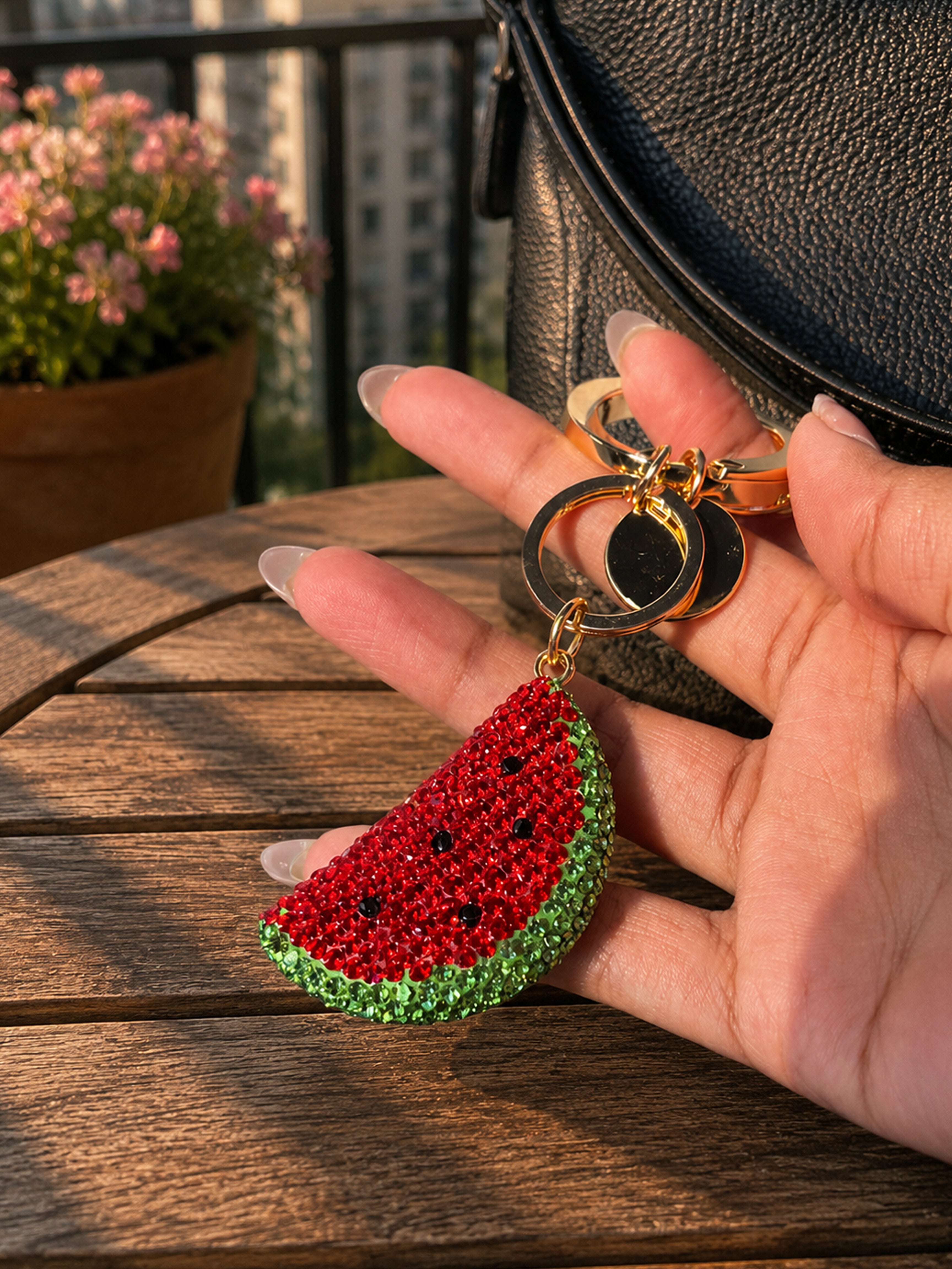 Juicy Melon Crystal Charm