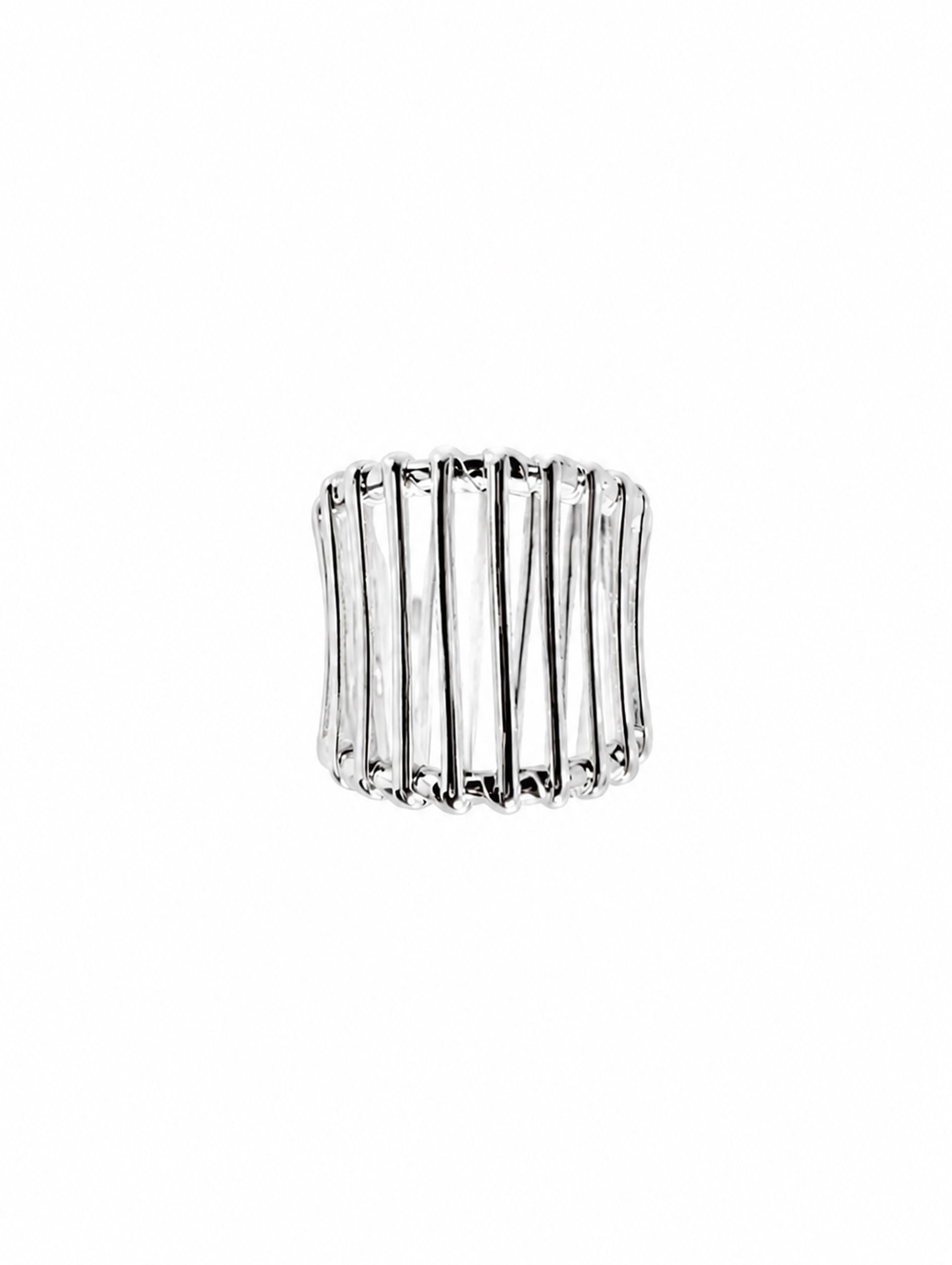 Silver Cage Ring