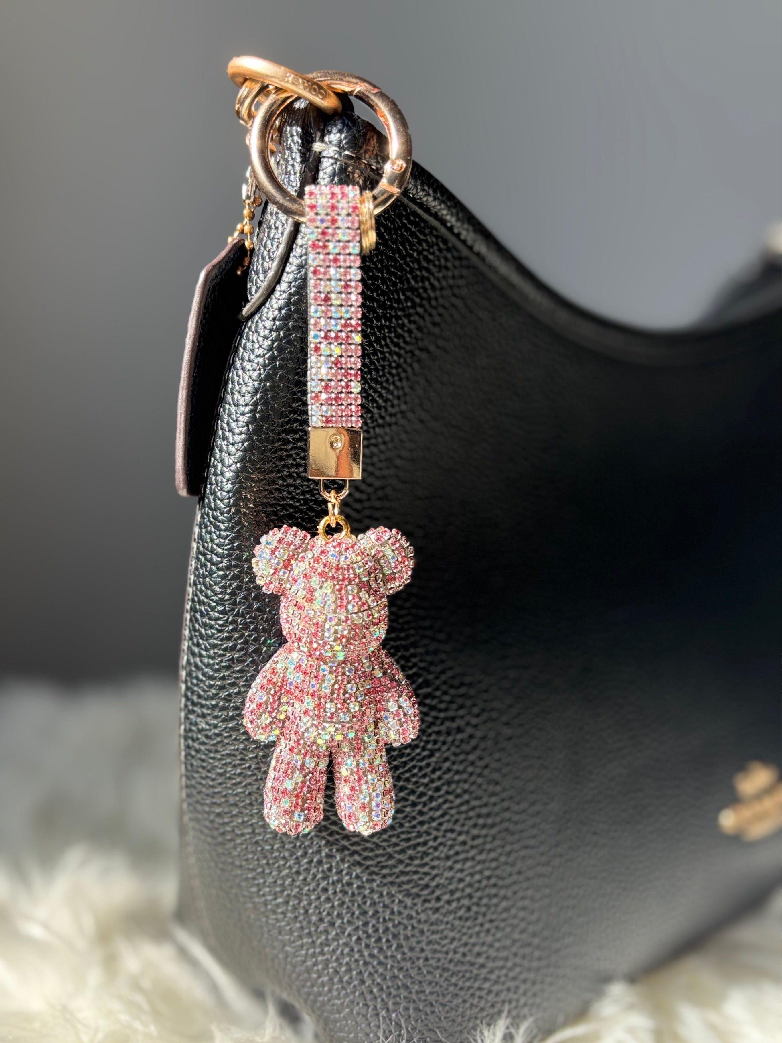 Frosted Bear Keychain
