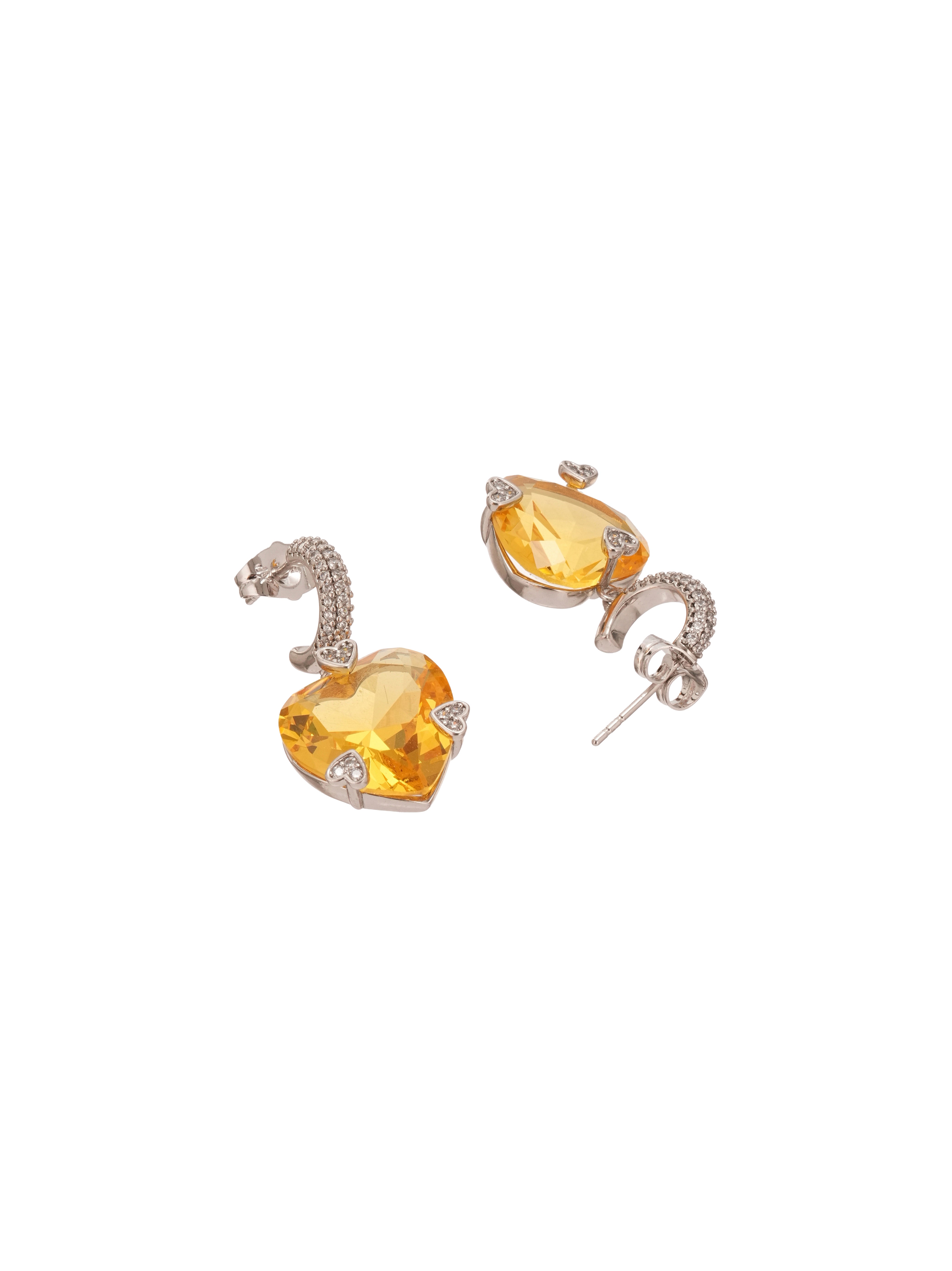Citrine Diamond Rush Earring