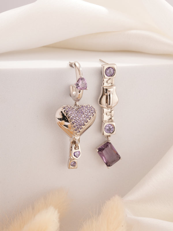 Love Lock Mismatch Earrings