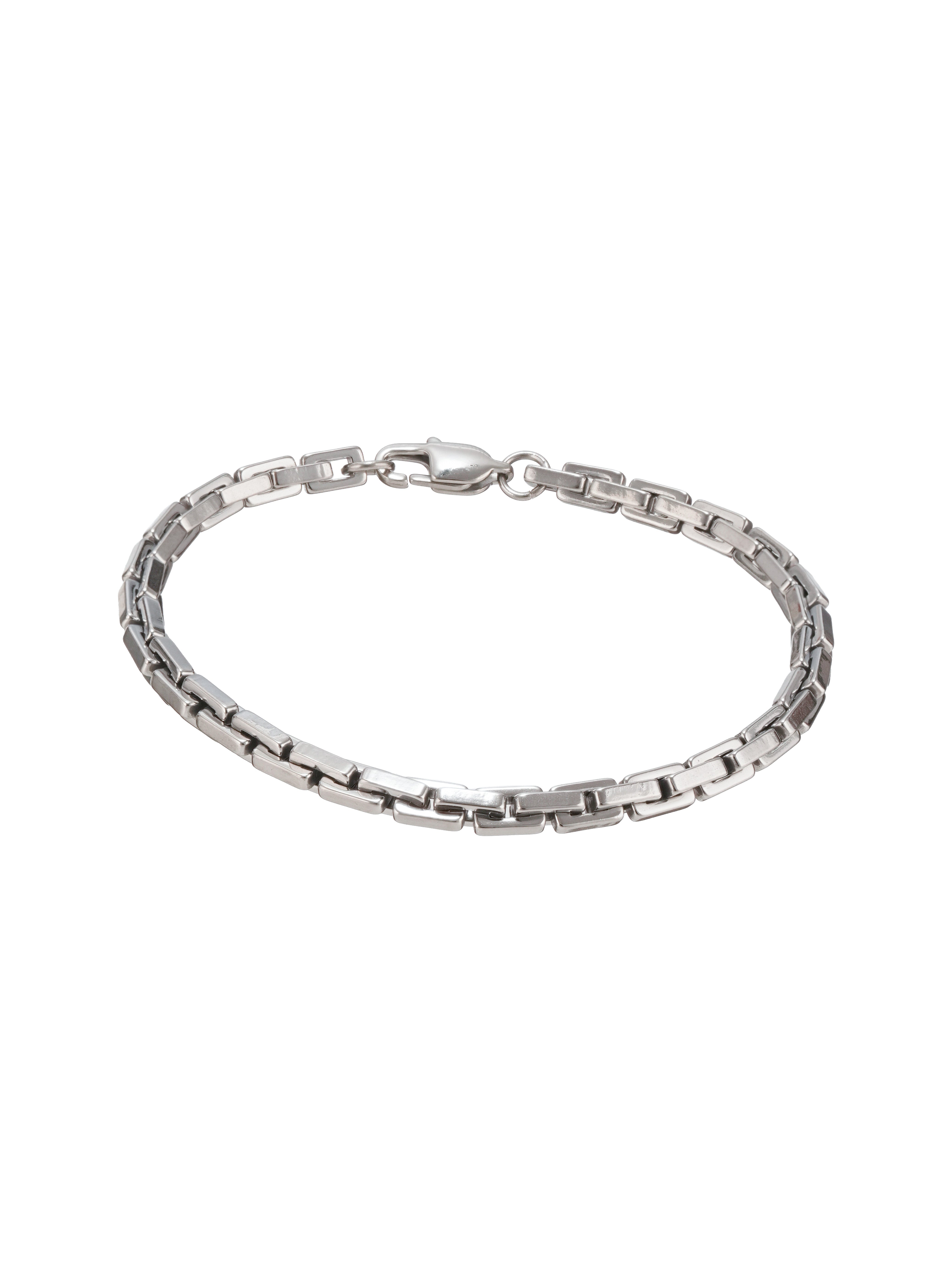 Linear Link Bracelet- Silver