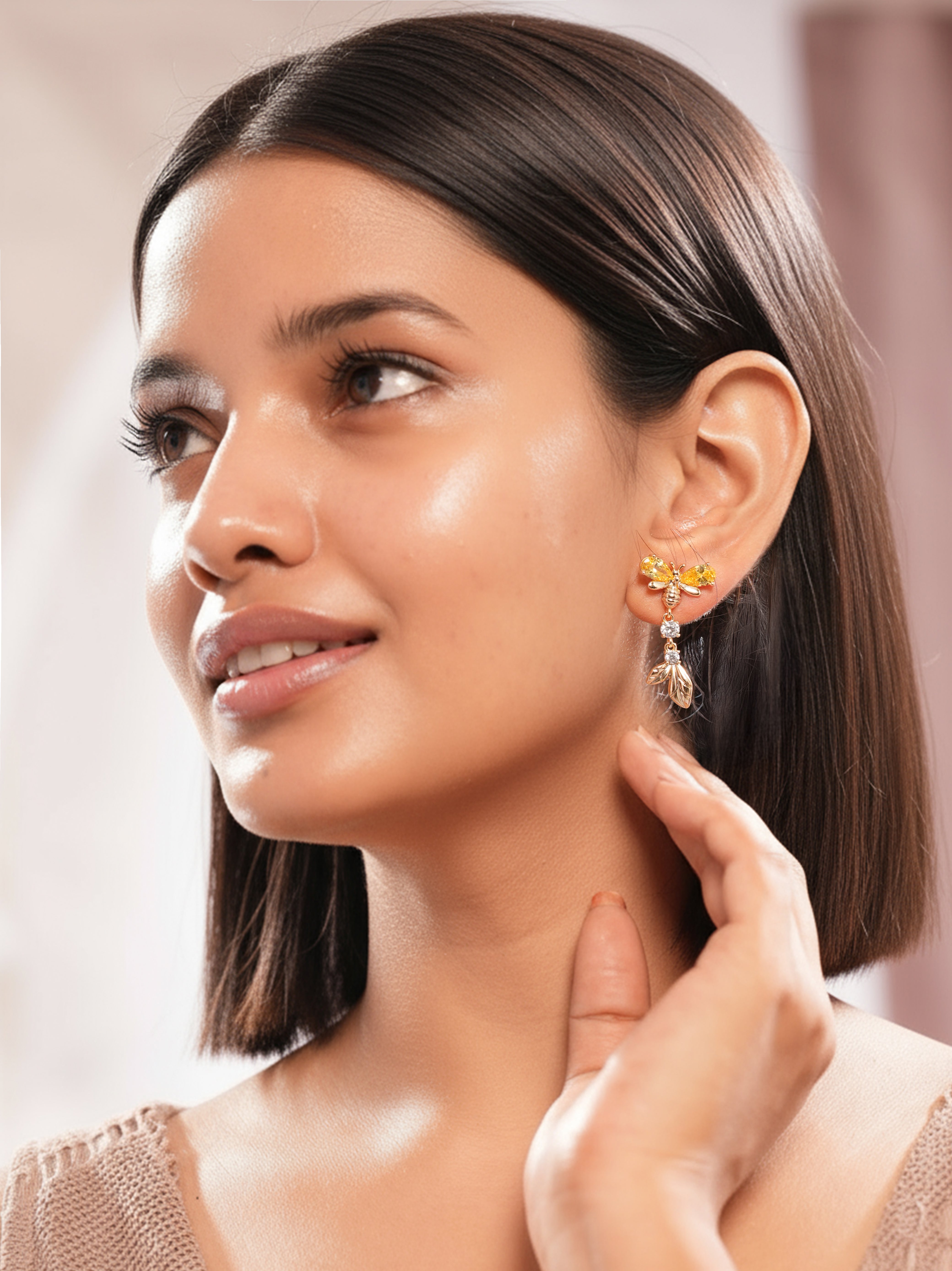 Honeybee Radiance Earrings