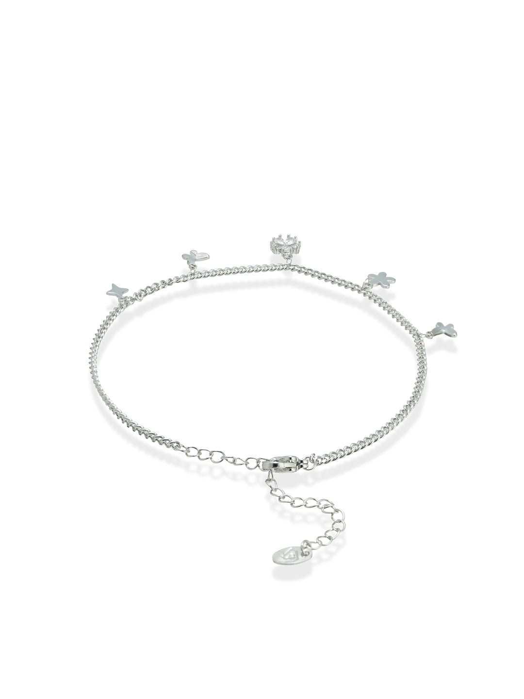 Luna – Silver celestial charms anklet