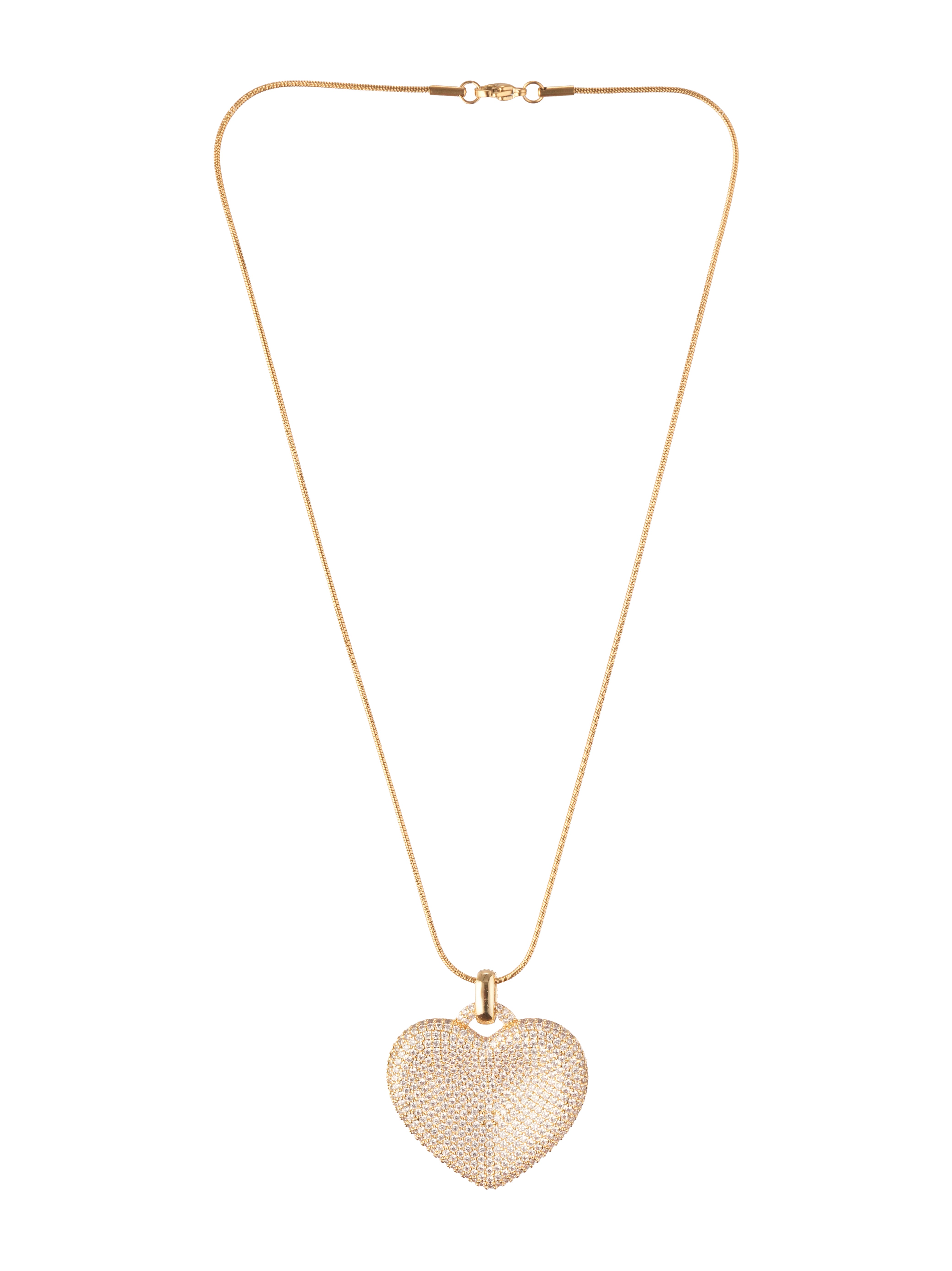 Cold Heart Pendant — 18K Gold Plated