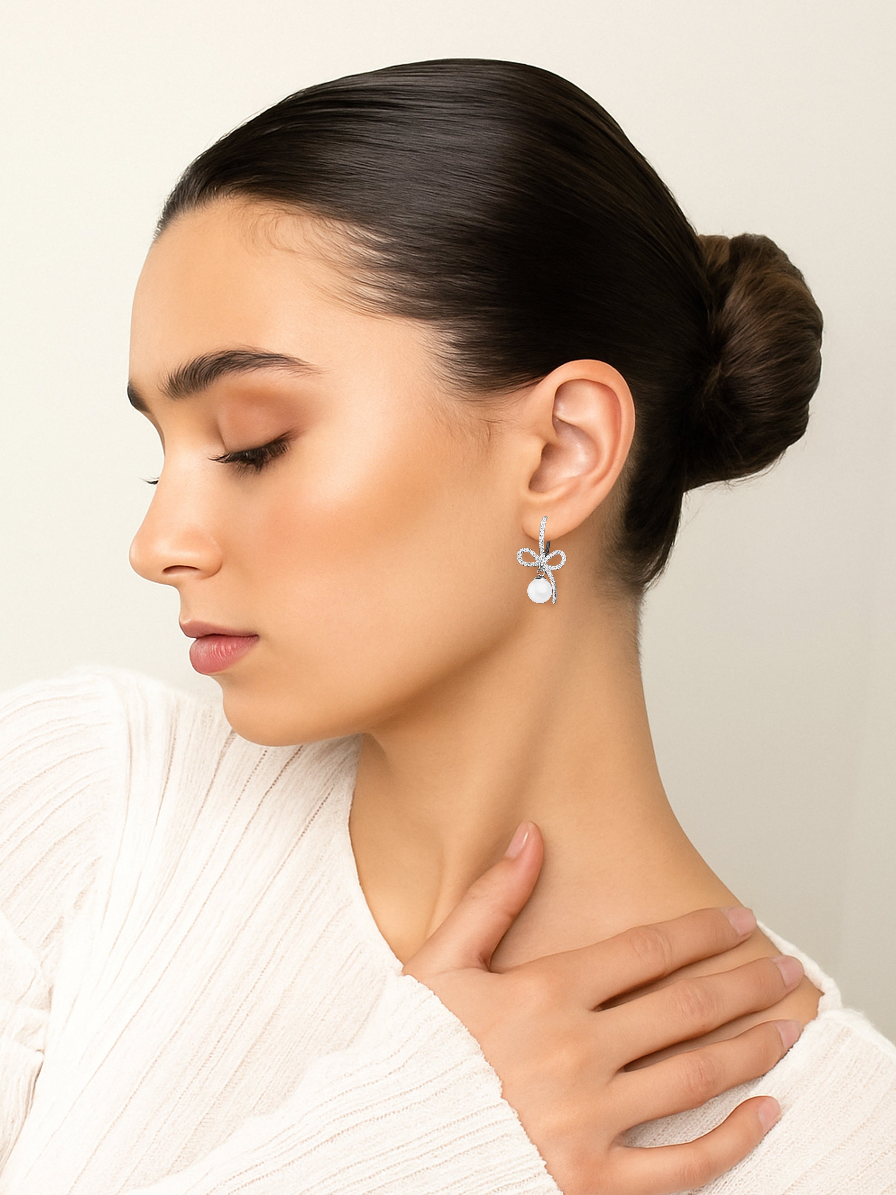 Pearl Knot Earring
