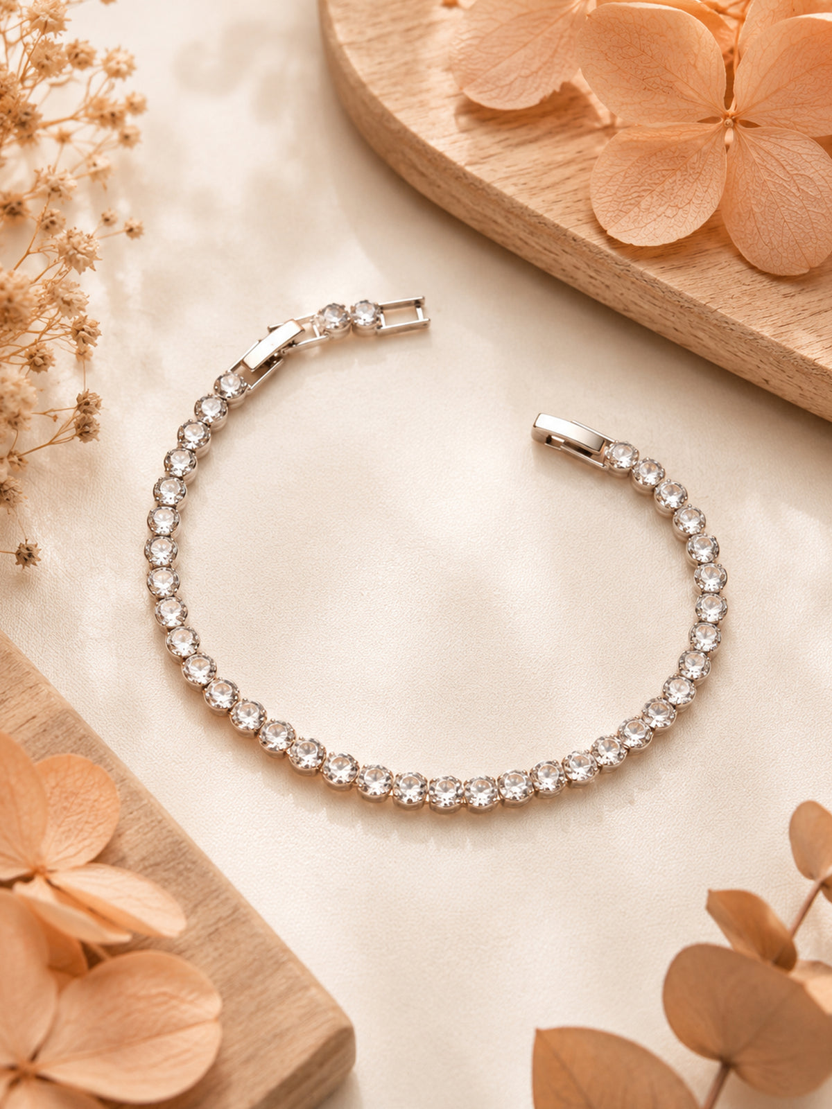 Classic Silver Tennis Bracelet