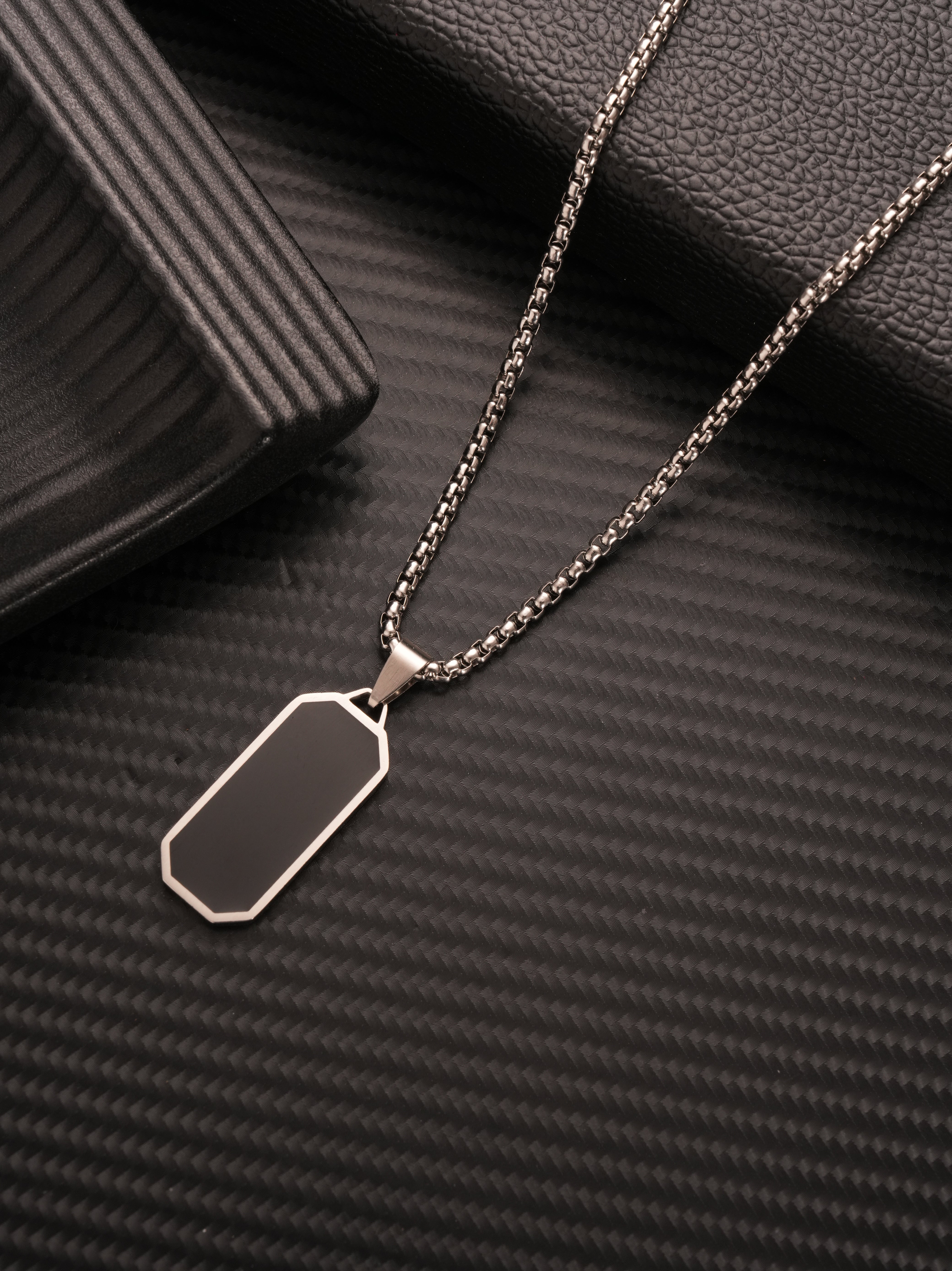 Shadow Crest Tag Pendant