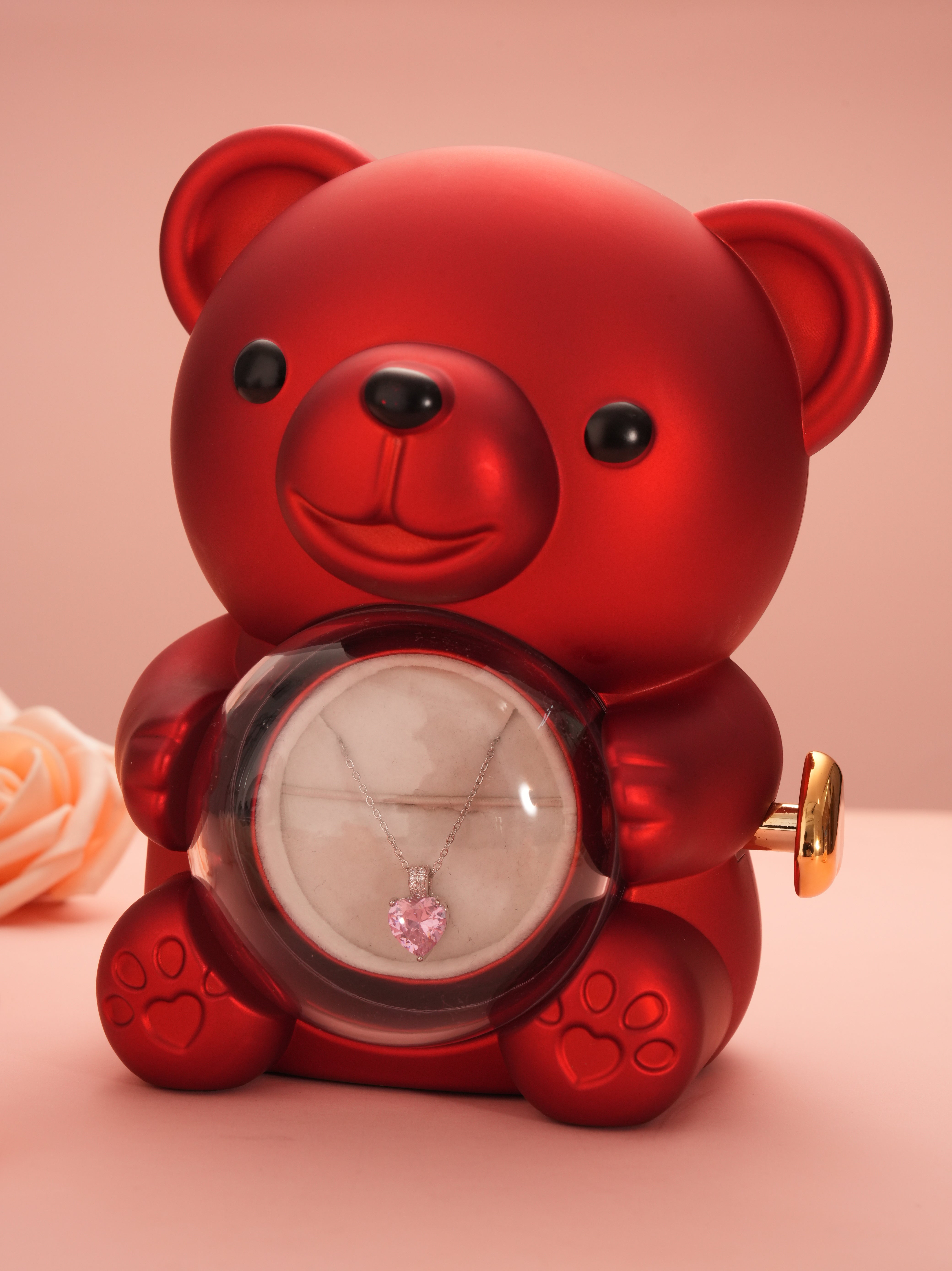 Pink Heart Promise Necklace