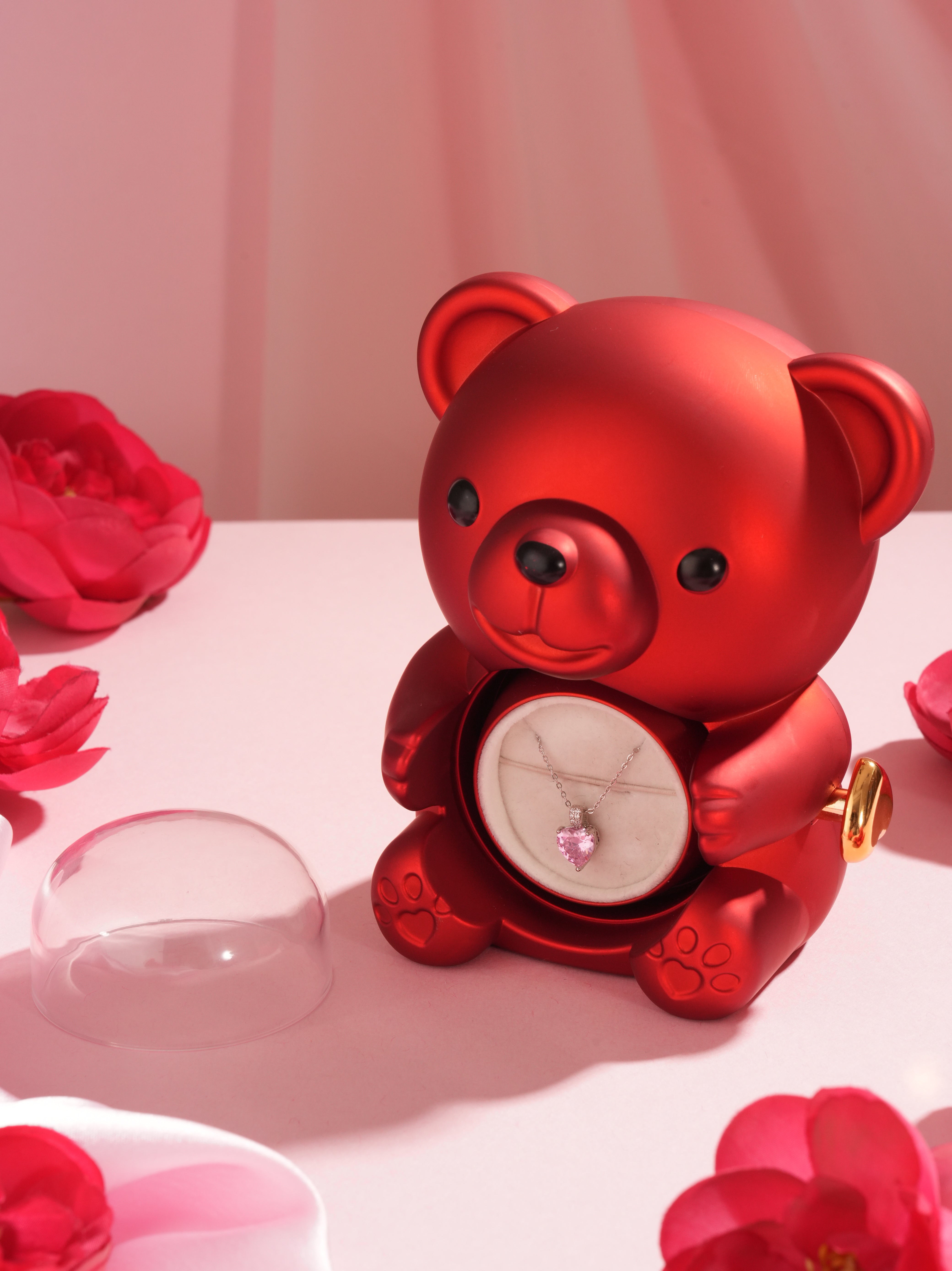 Pink Heart Promise Necklace