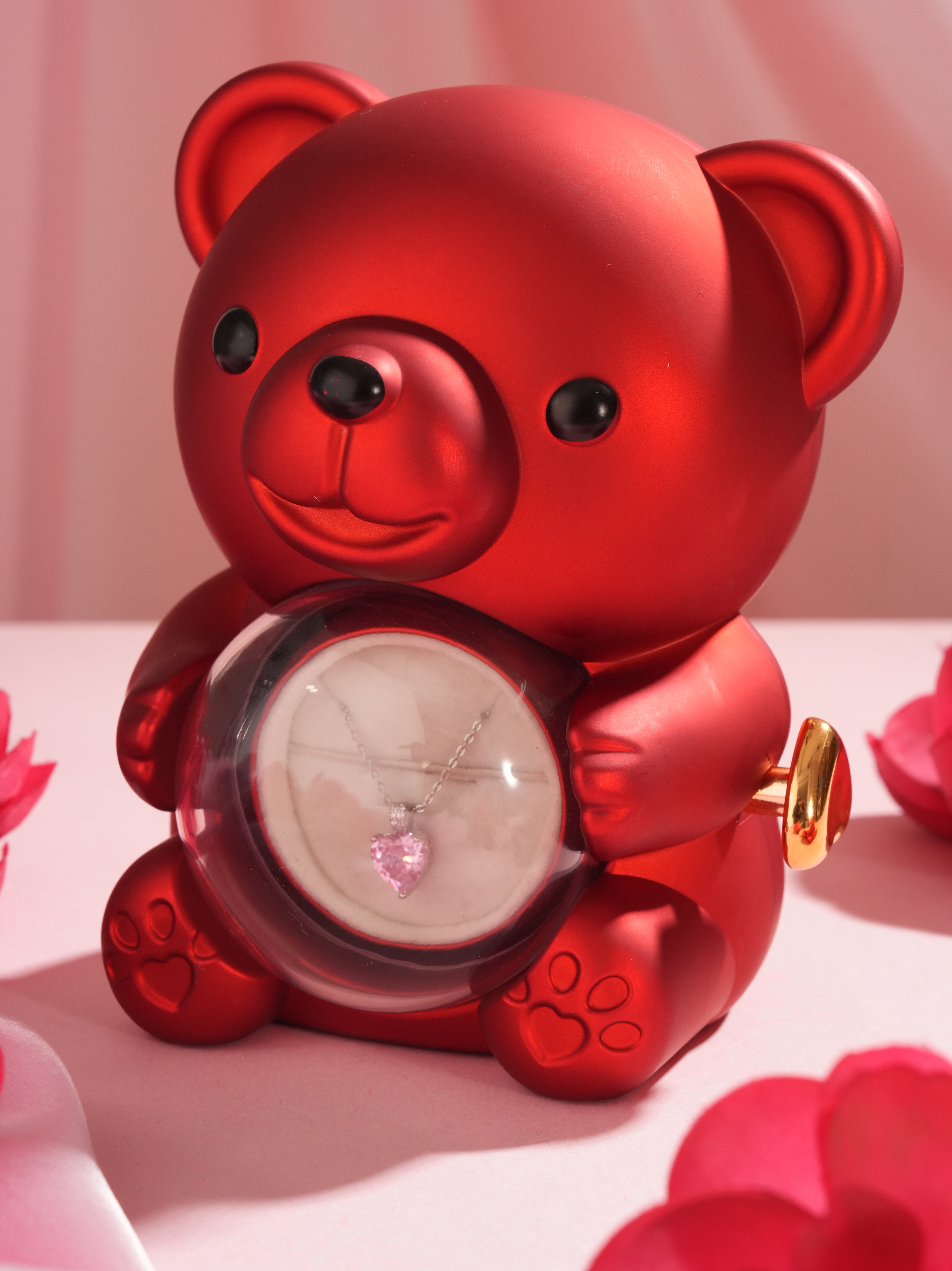 Pink Heart Promise Necklace