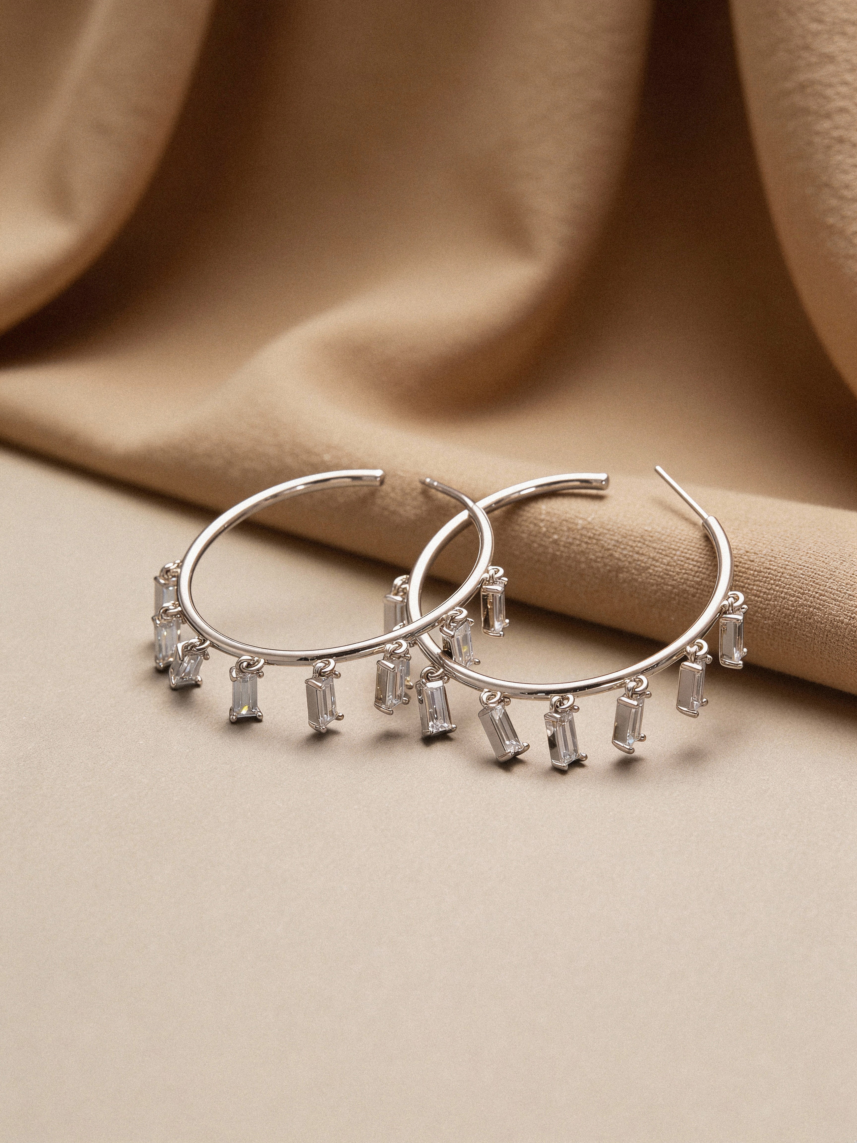 Caelina Dangle Hoops