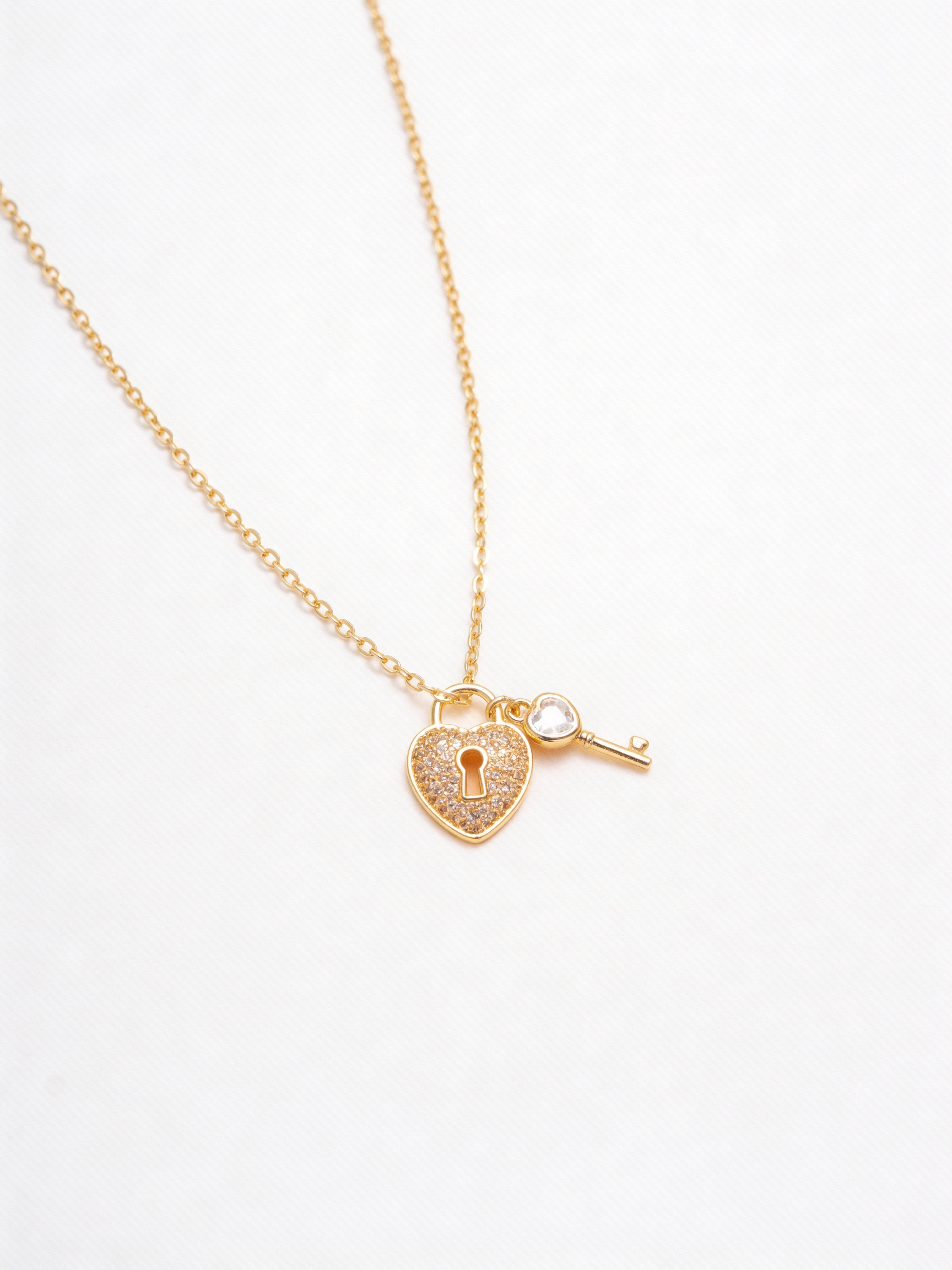 Amour Lock & Key Necklace