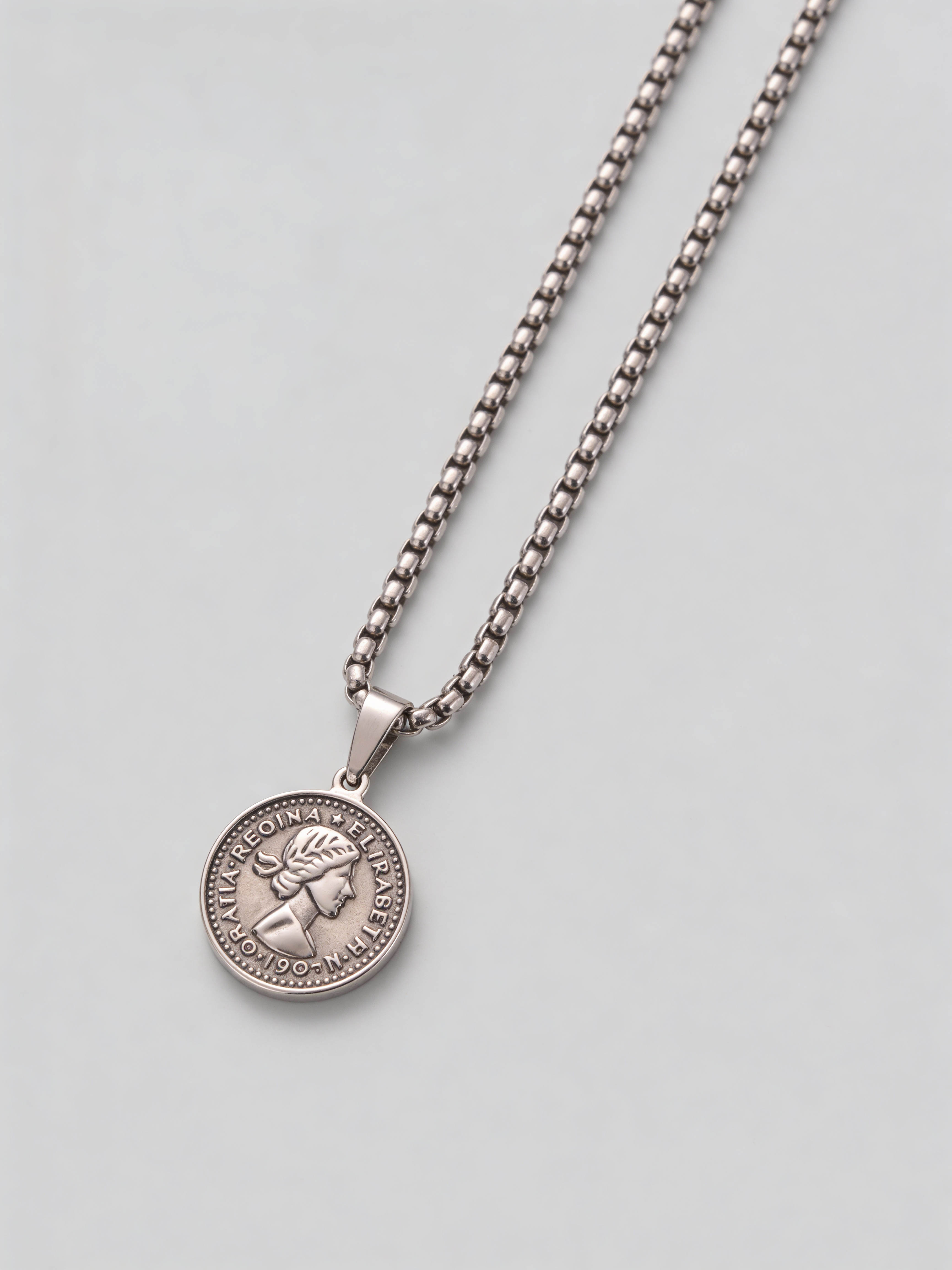 Imperial Coin Pendant Silver