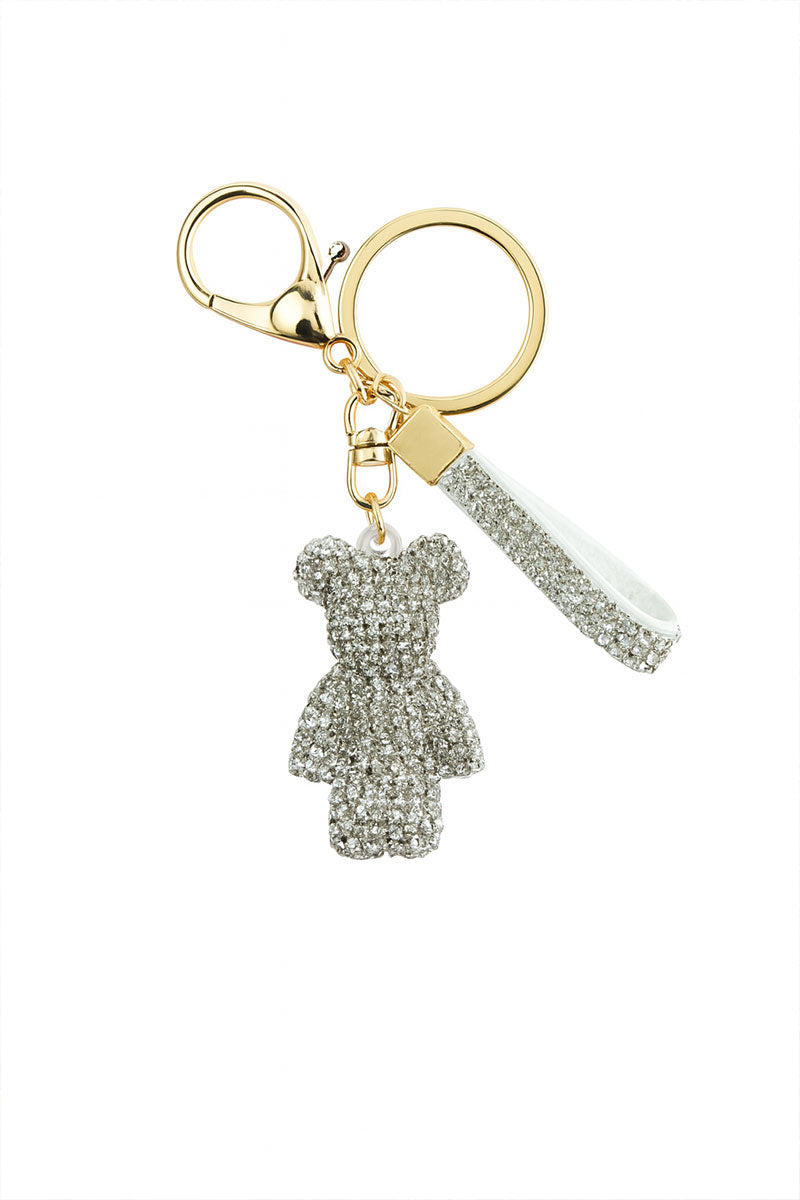 Frosted Bear Keychain
