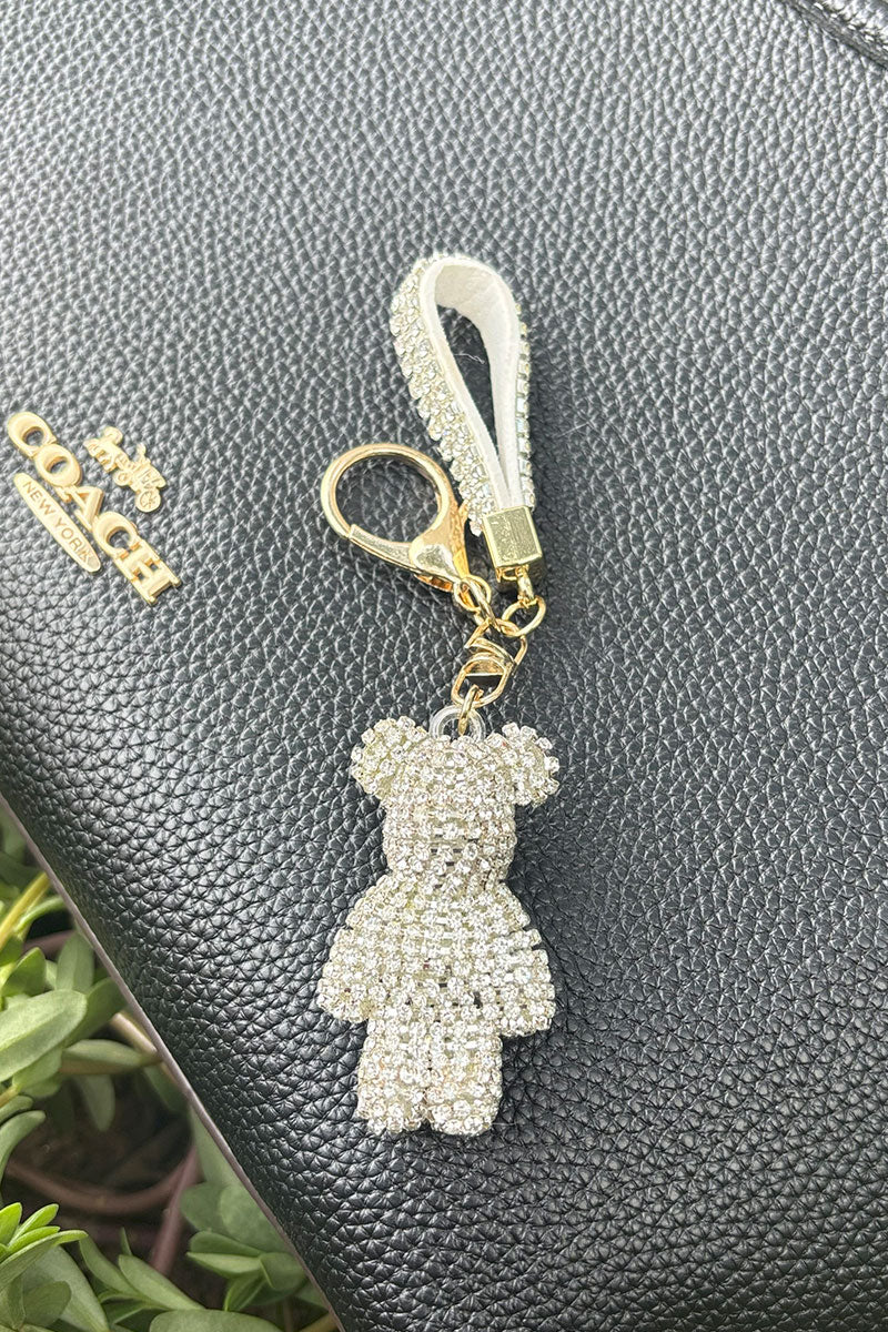Frosted Bear Keychain