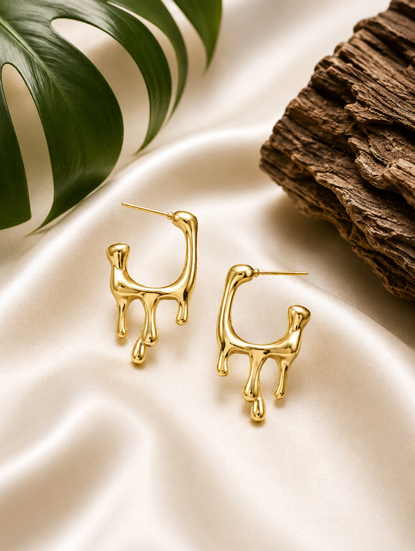 Golden Drip Earrings