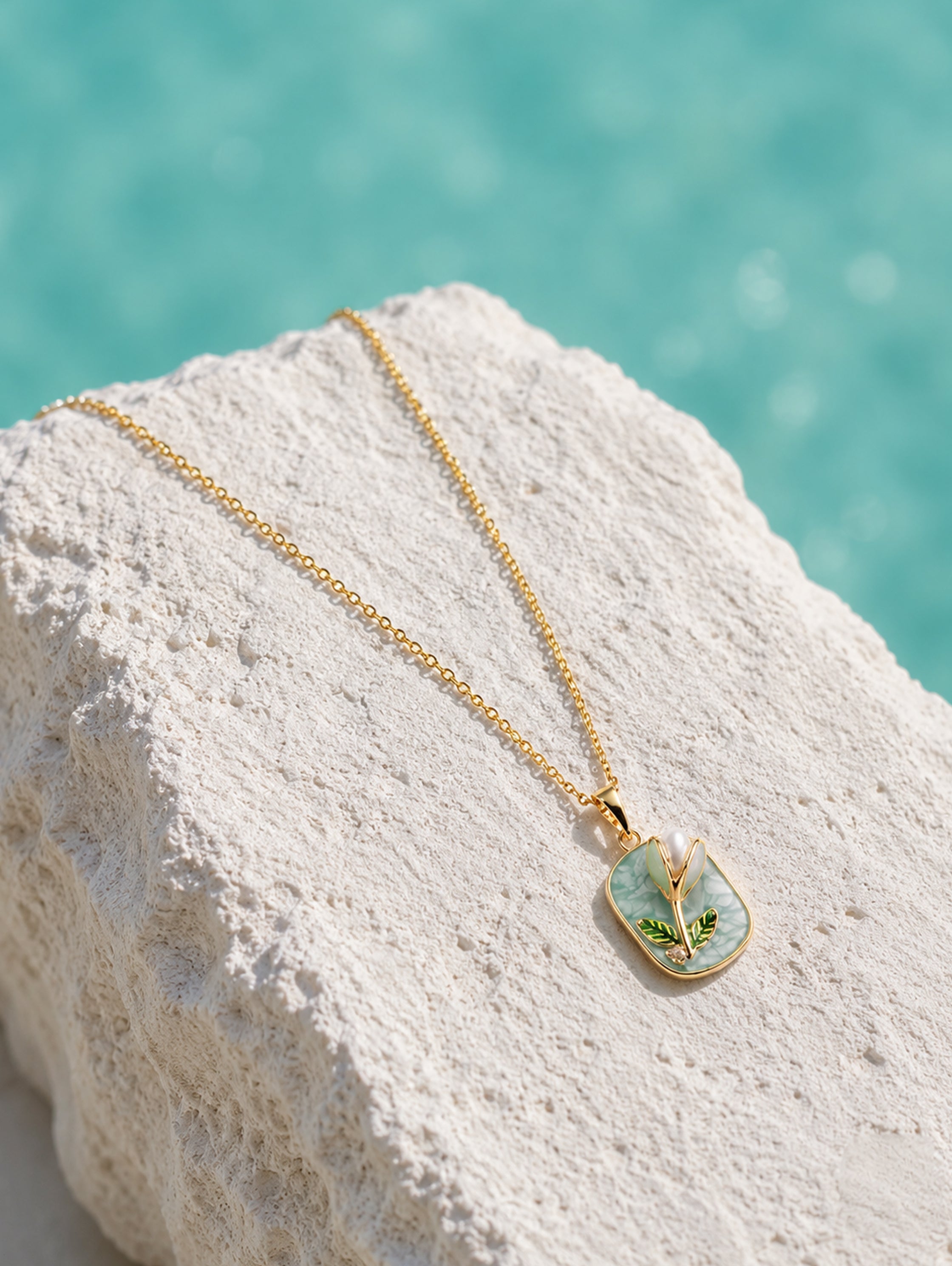 Lilybud Pearl Pendant