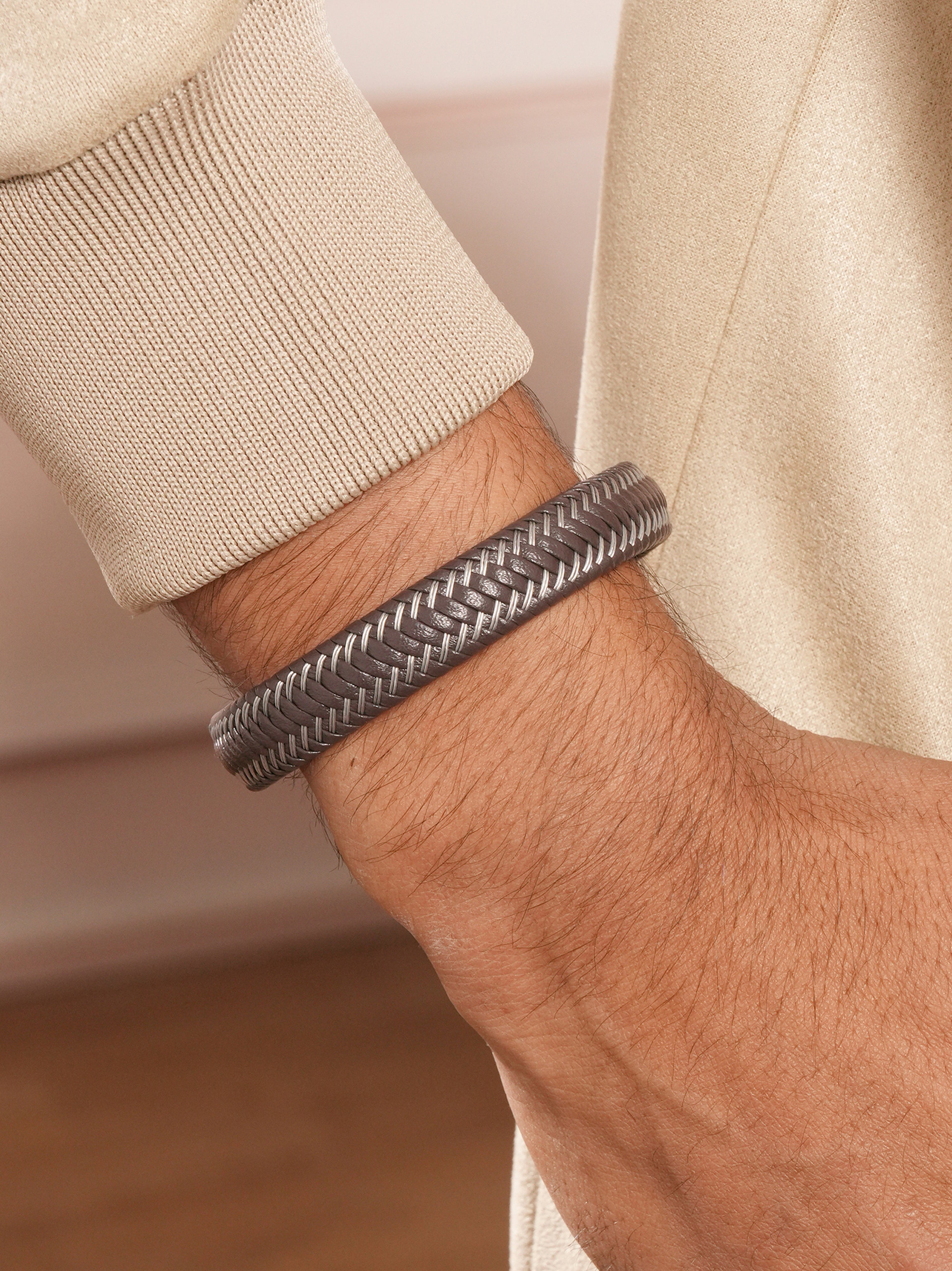 Steel Weave Bracelet