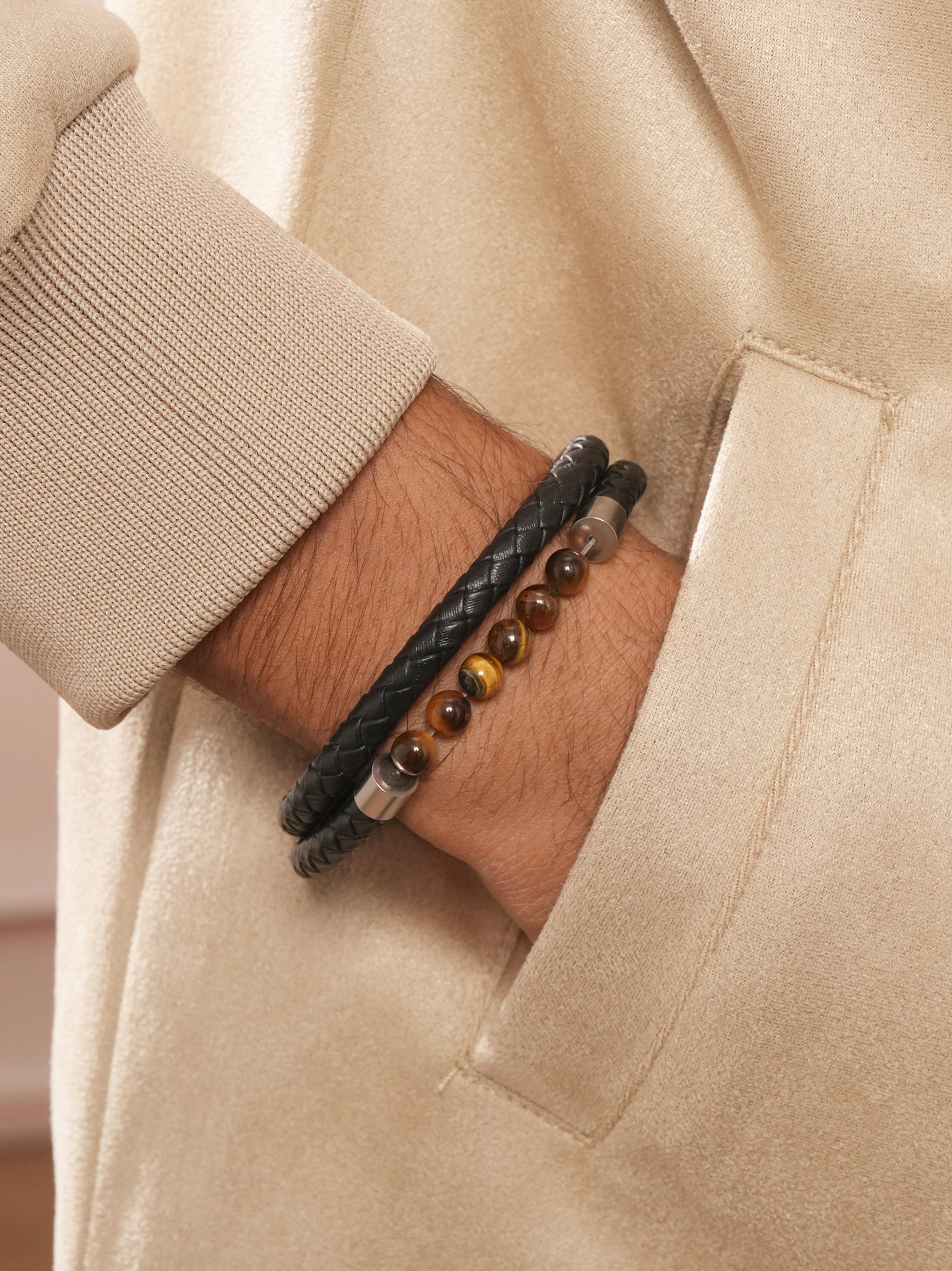 Tigers Eye Dual Bracelet