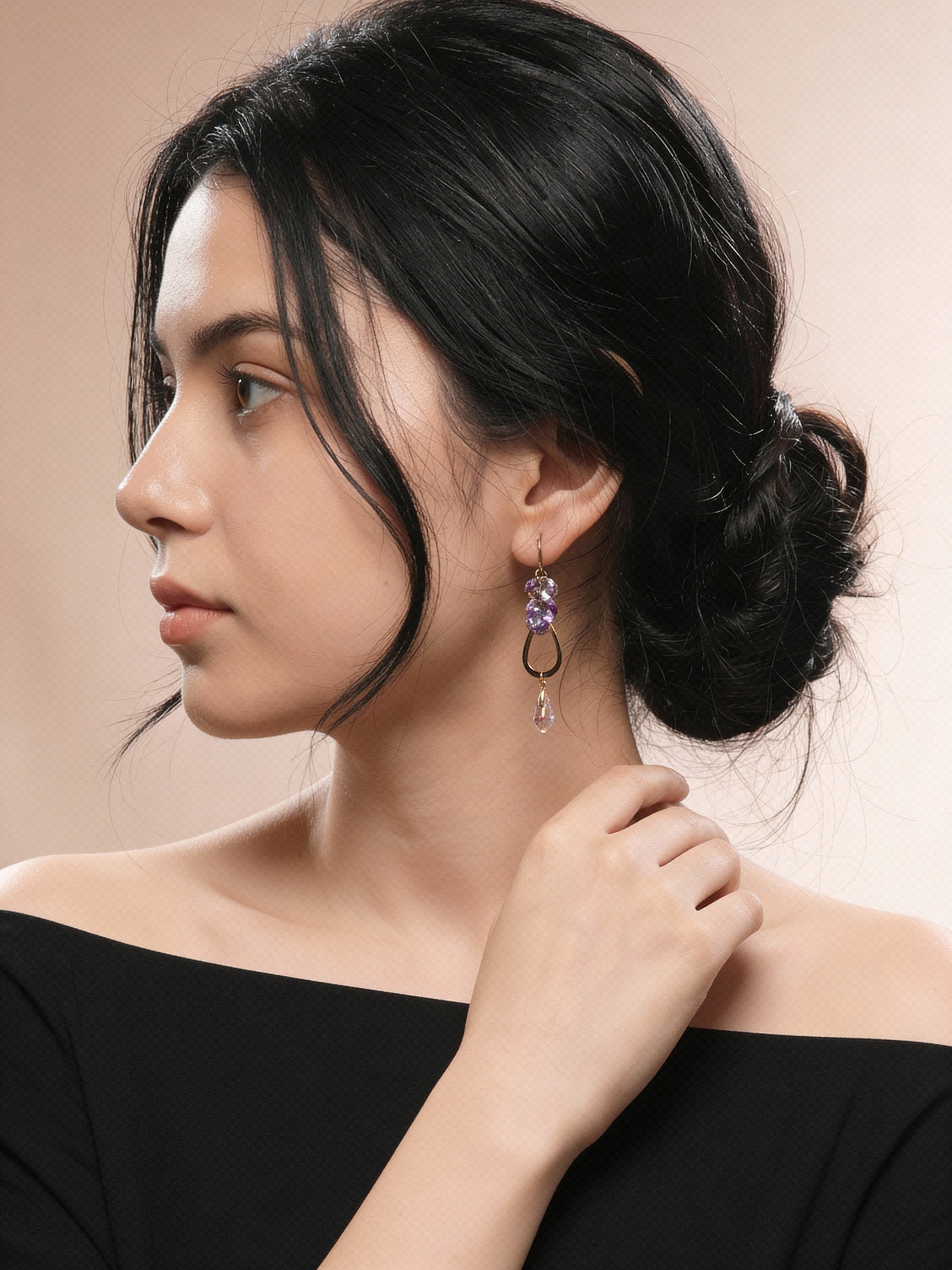 Lavender Muse Earring