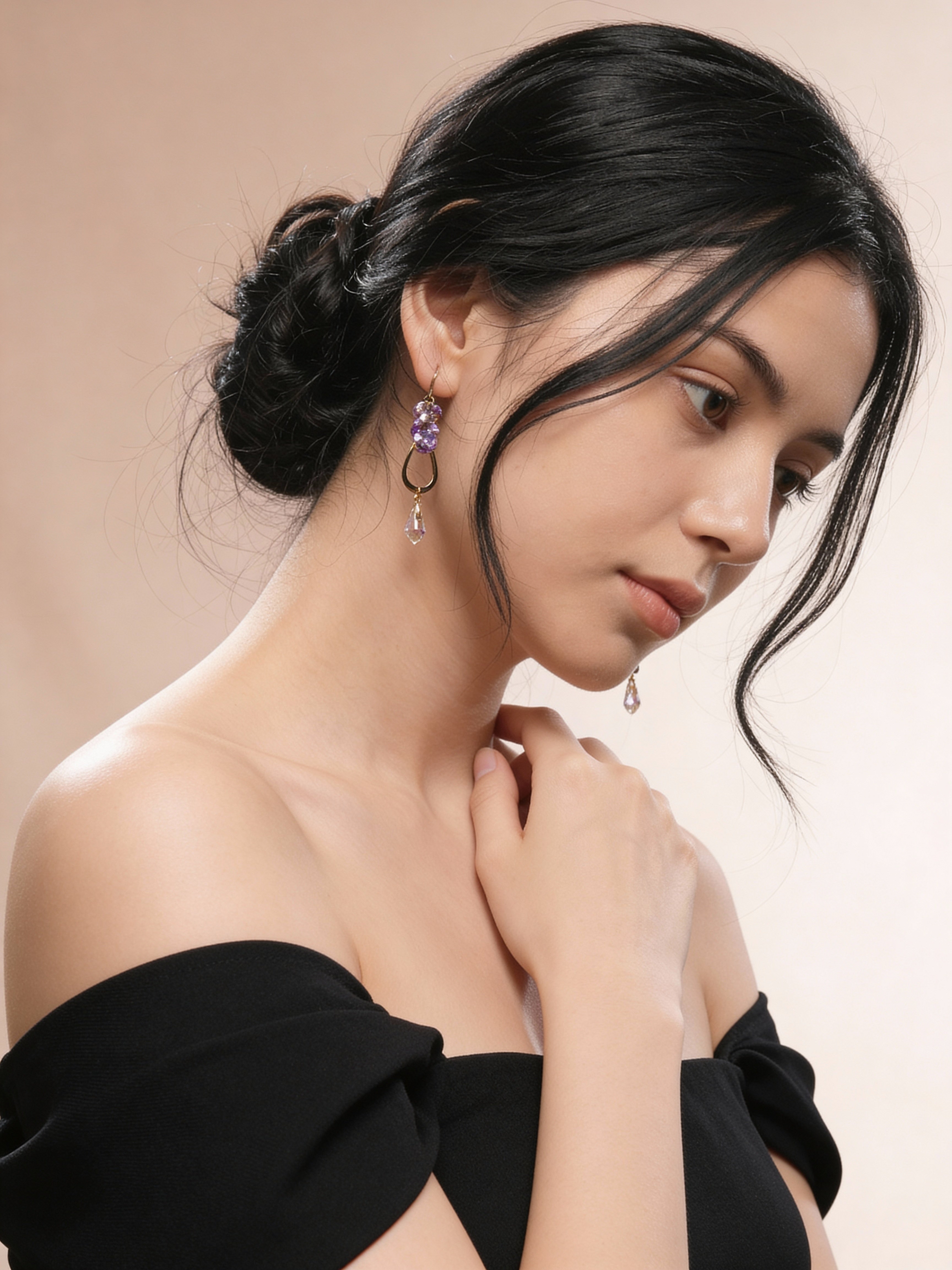 Lavender Muse Earring