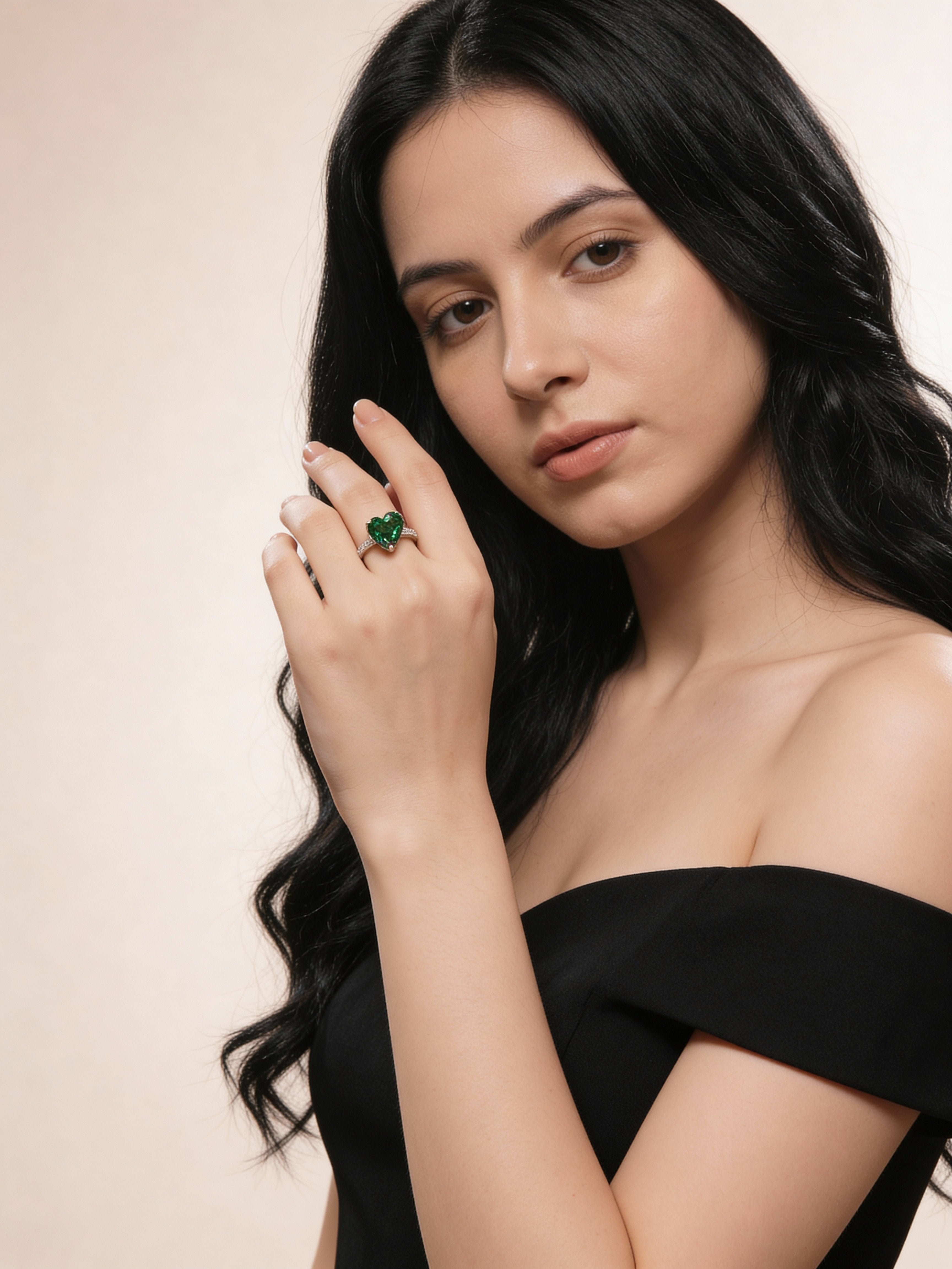 Emerald Promise Ring