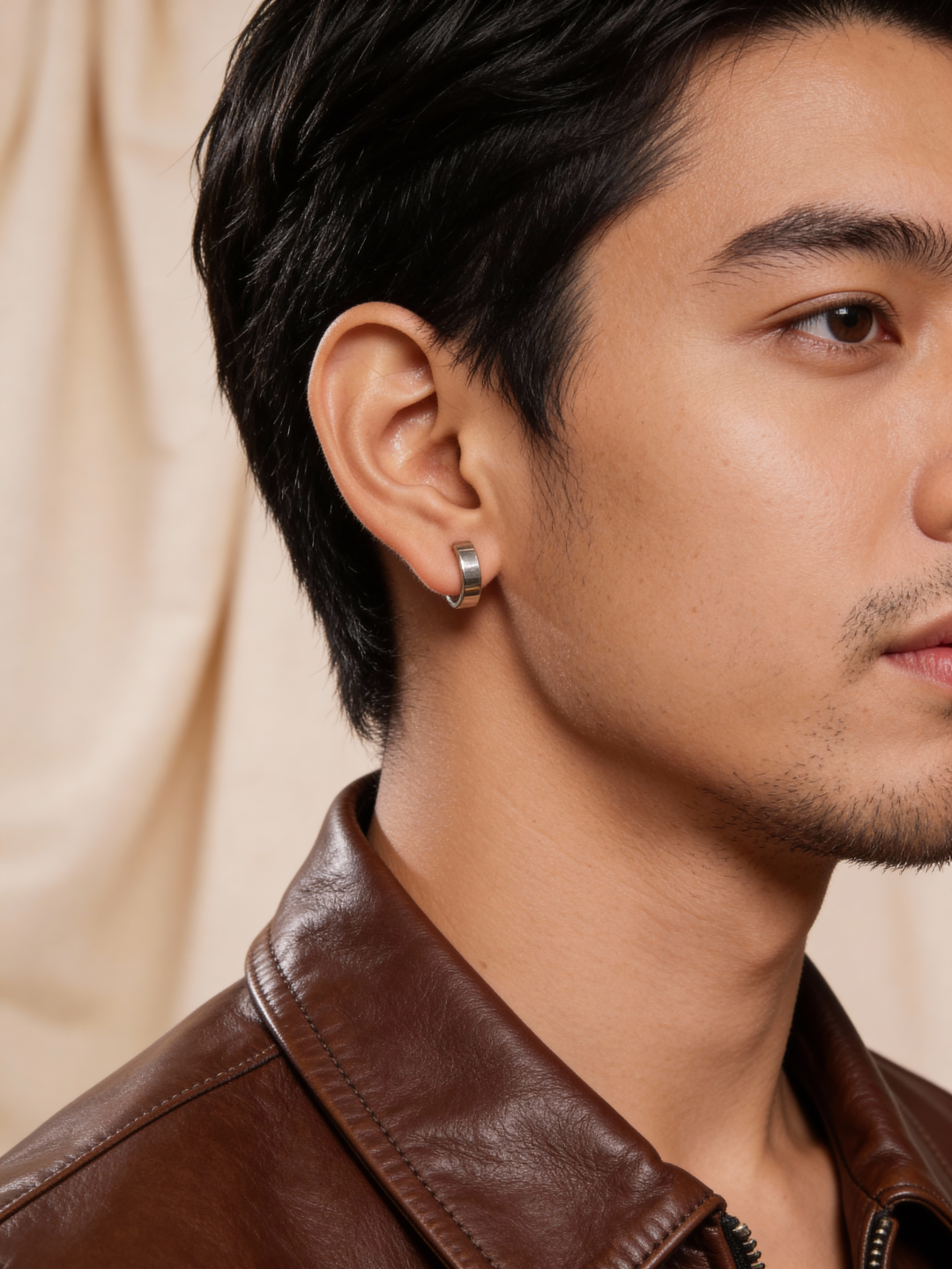 Midnight Hoop Silver