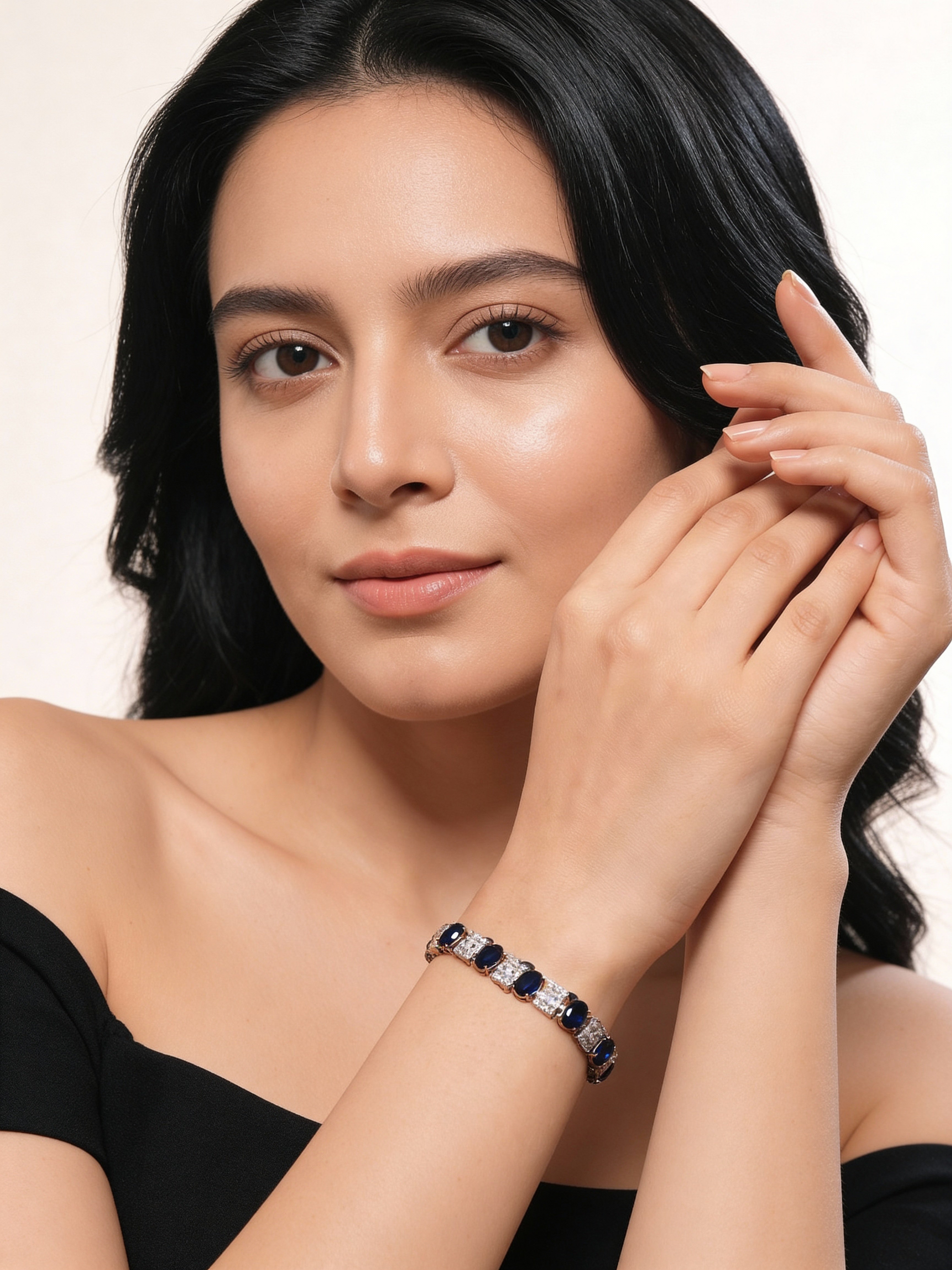 Cobalt Crown Bracelet