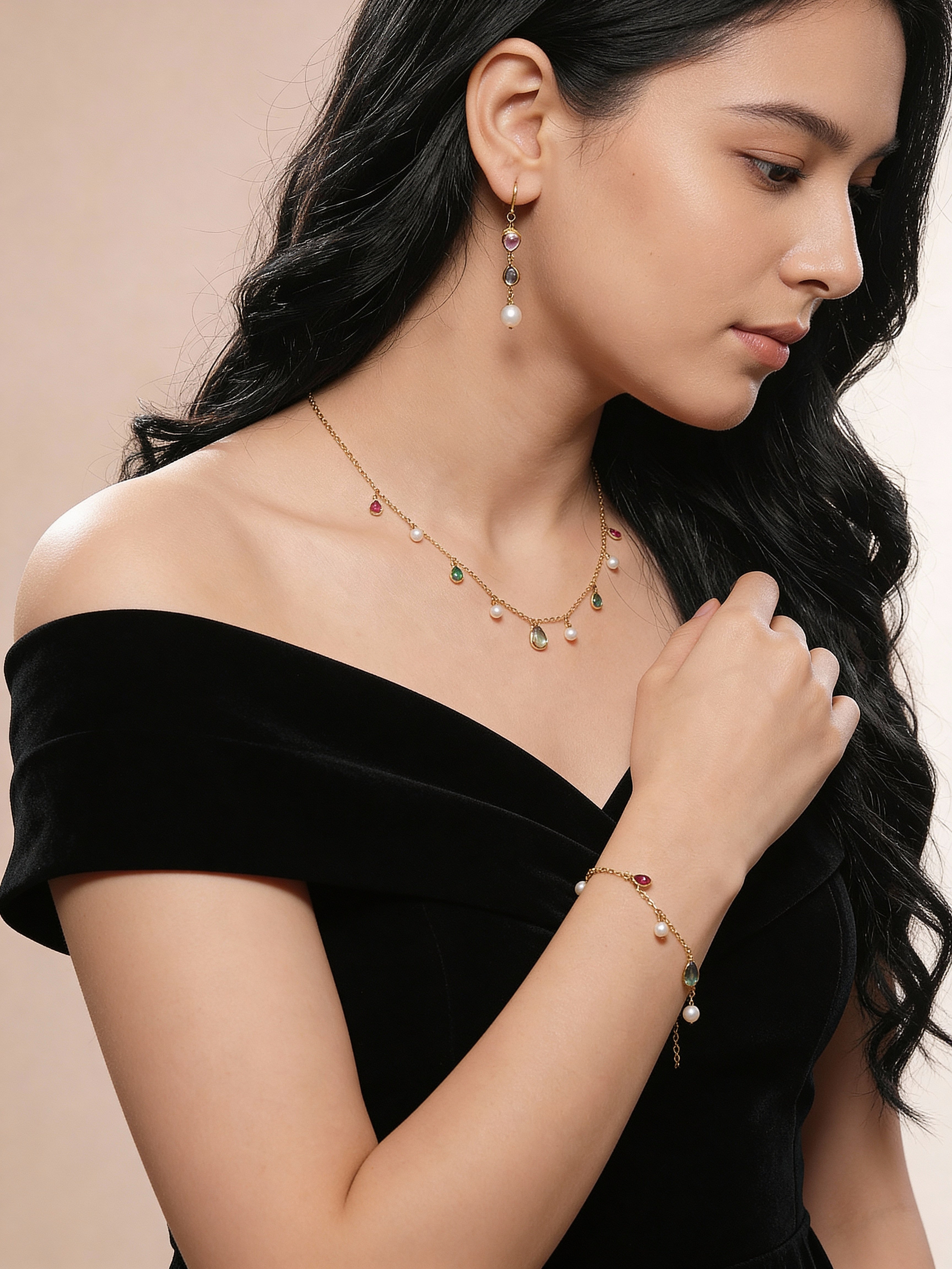 Celestia Pearl Drop Set