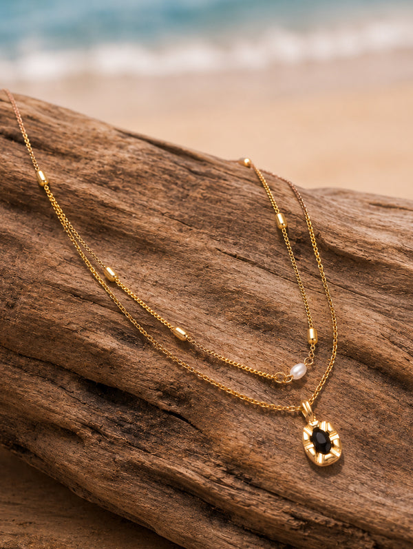 Midnight Muse Layered Necklace